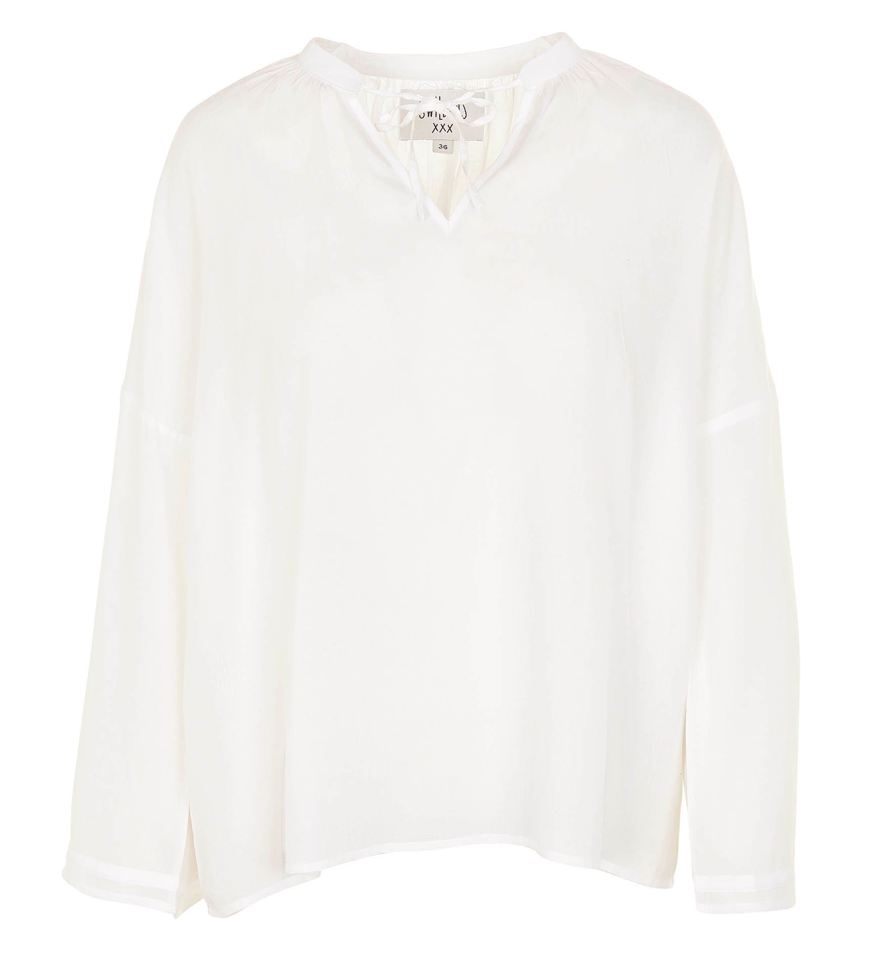 Oversized top with flared sleeves SWILDENS White