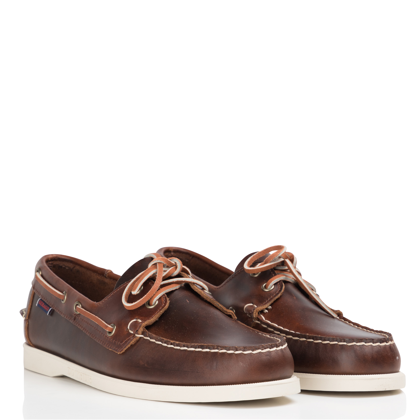 Leather deck shoes SEBAGO Brown