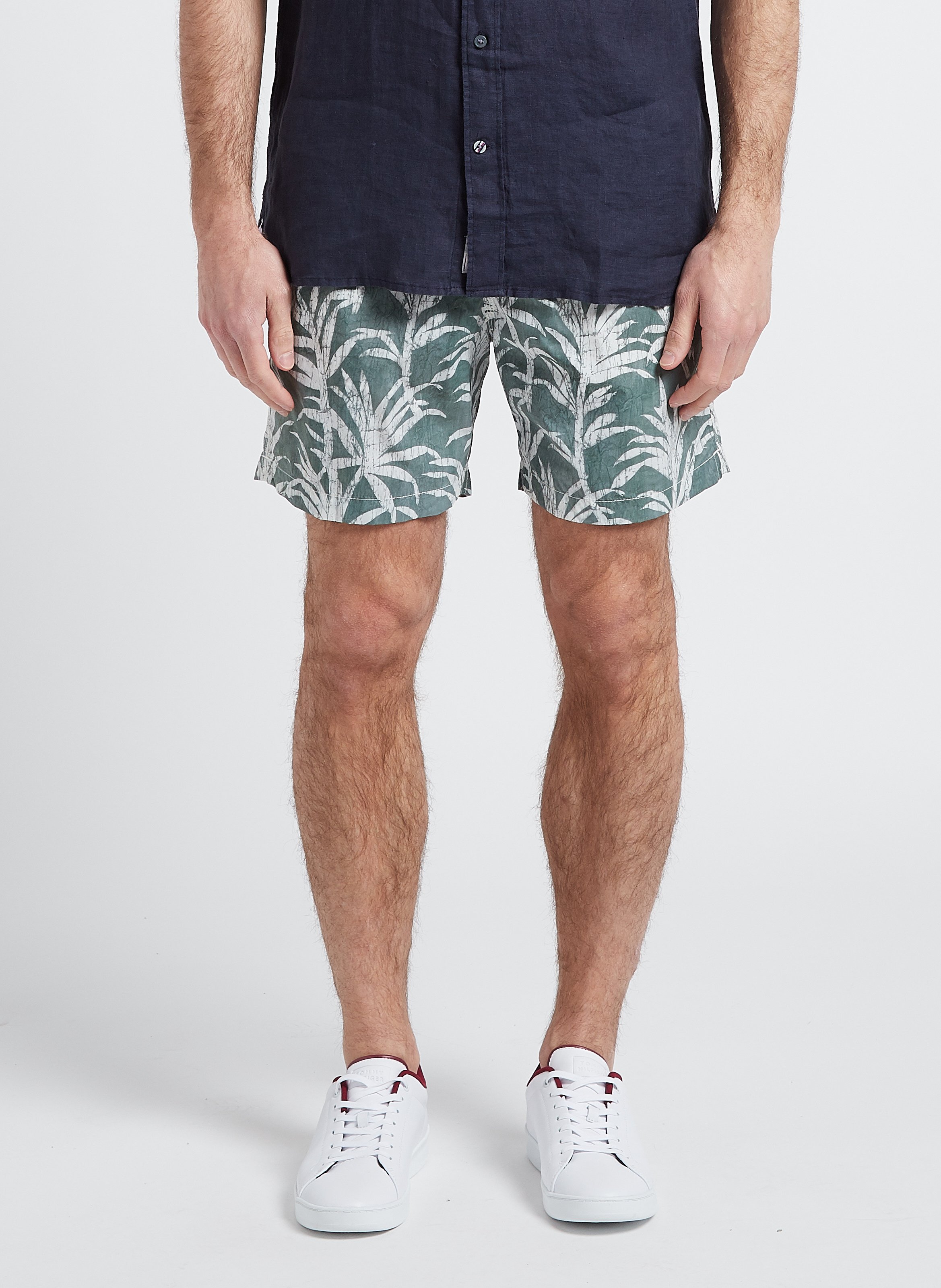 Badeshorts mit Print HARTFORD Khaki