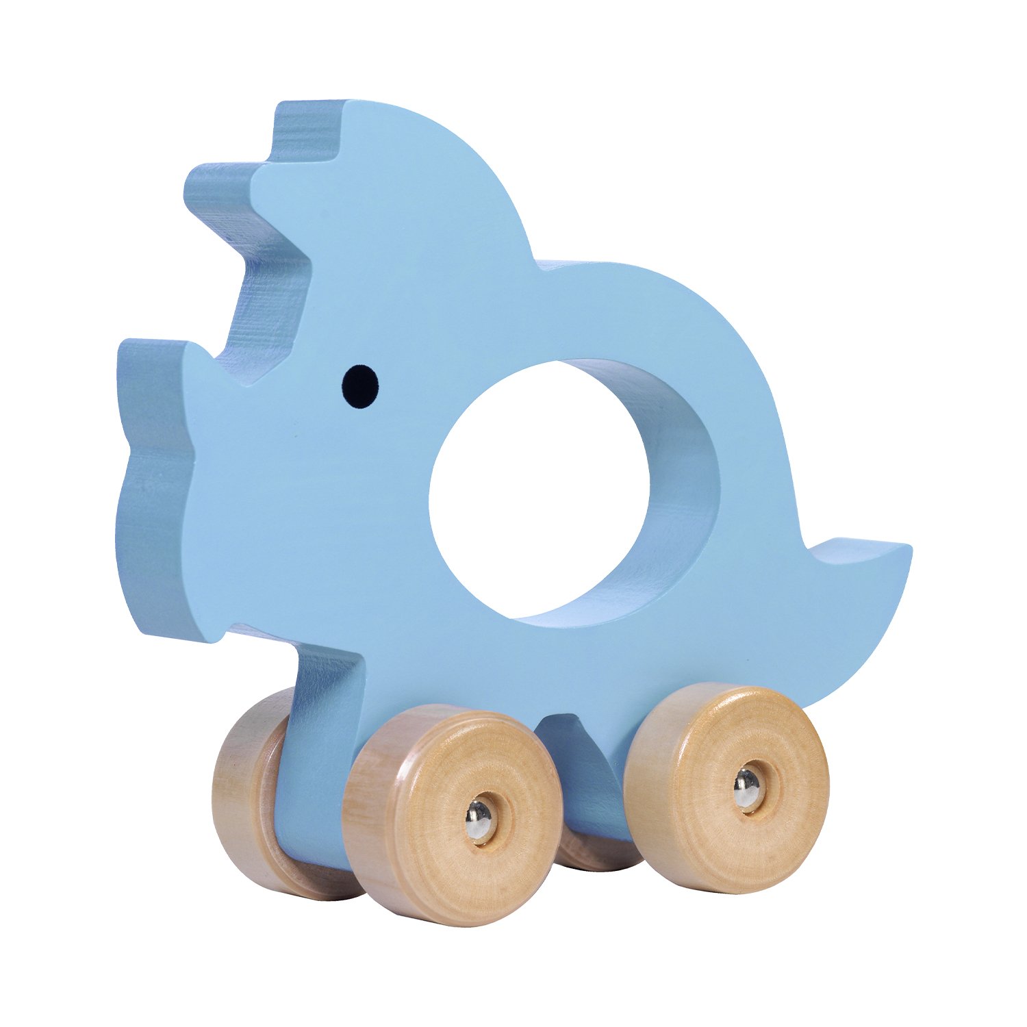 Push-along triceratops KINDSGUT Blue