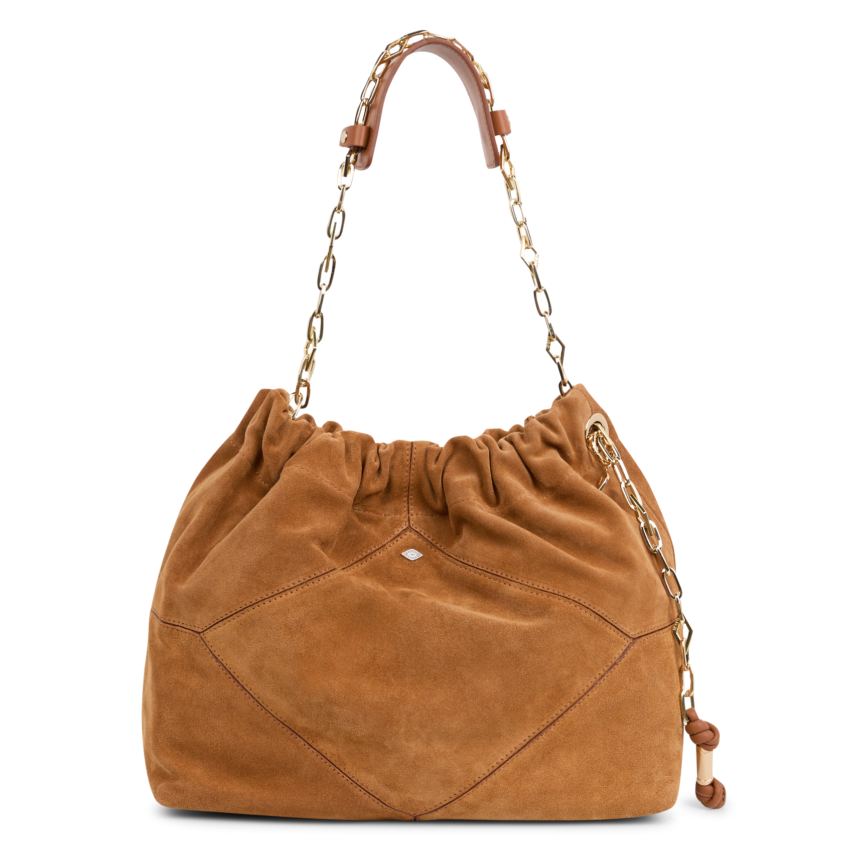 Schoudertas tote van suède leer BA&SH