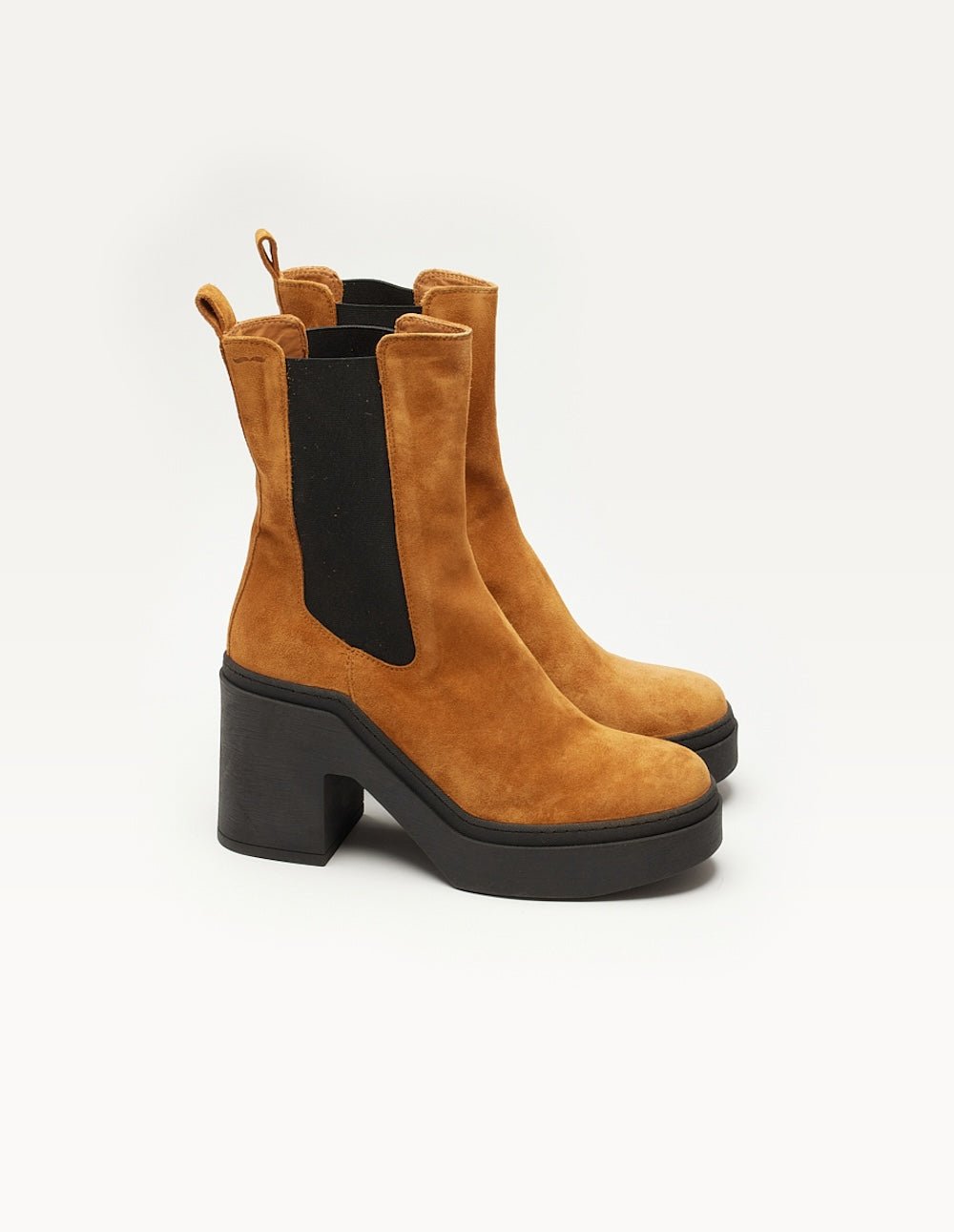 Heeled ankle boots ODAJE EX. M.MOUSTACHE Brown