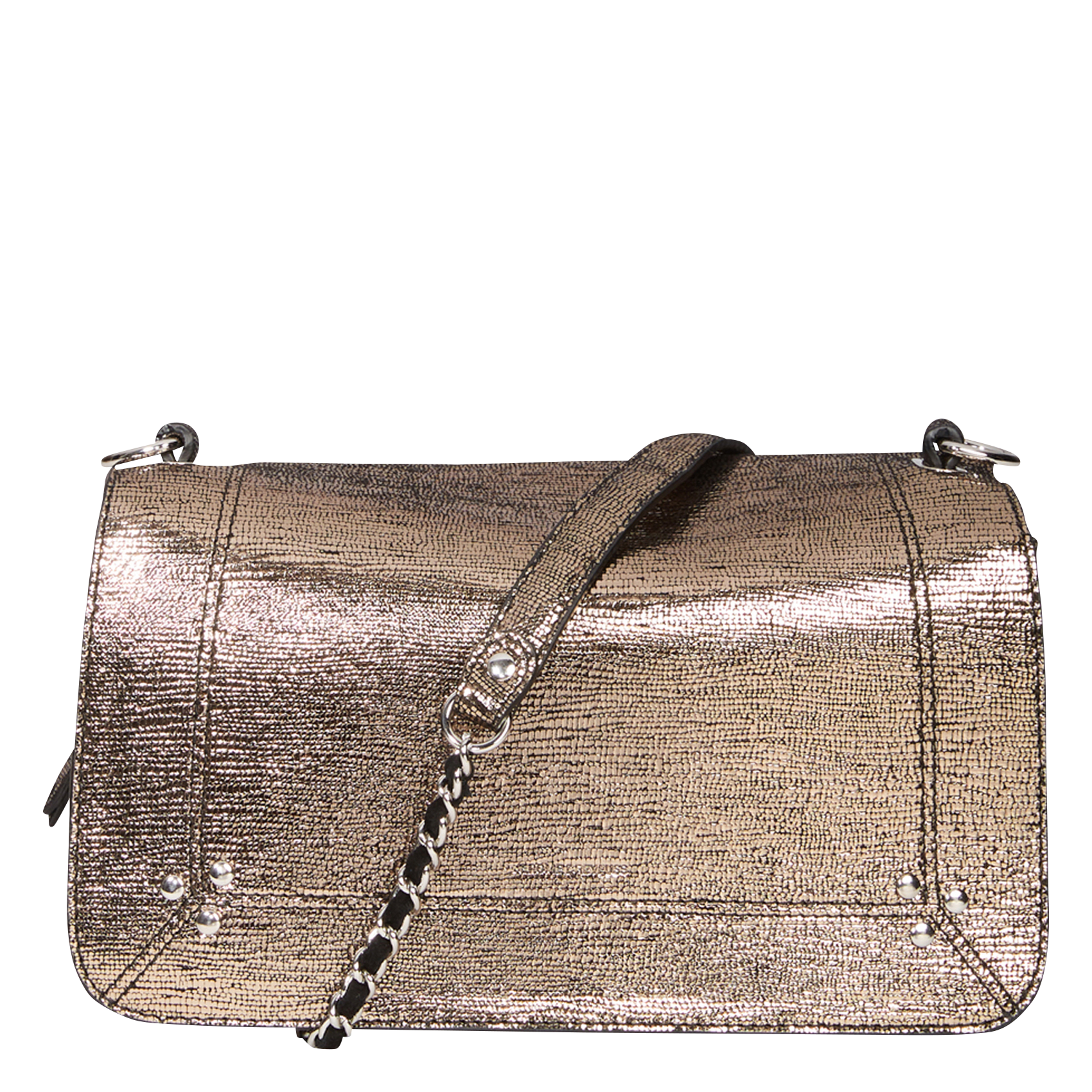 Dori leather shoulder bag JEROME DREYFUSS Silver