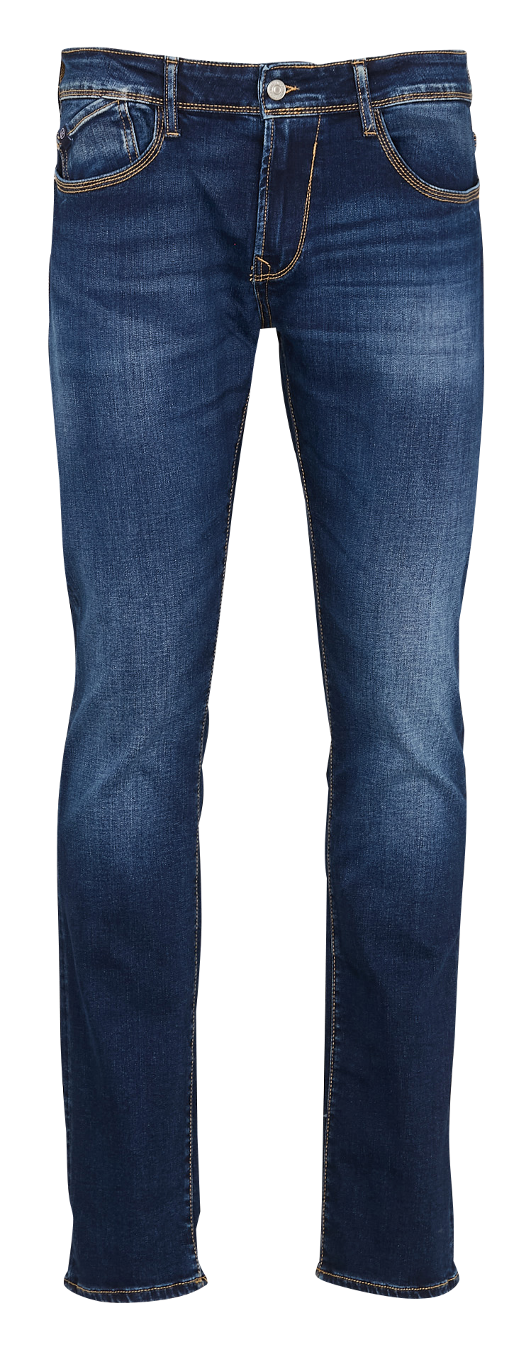 Cotton-blend straight jeans LE TEMPS DES CERISES Blue