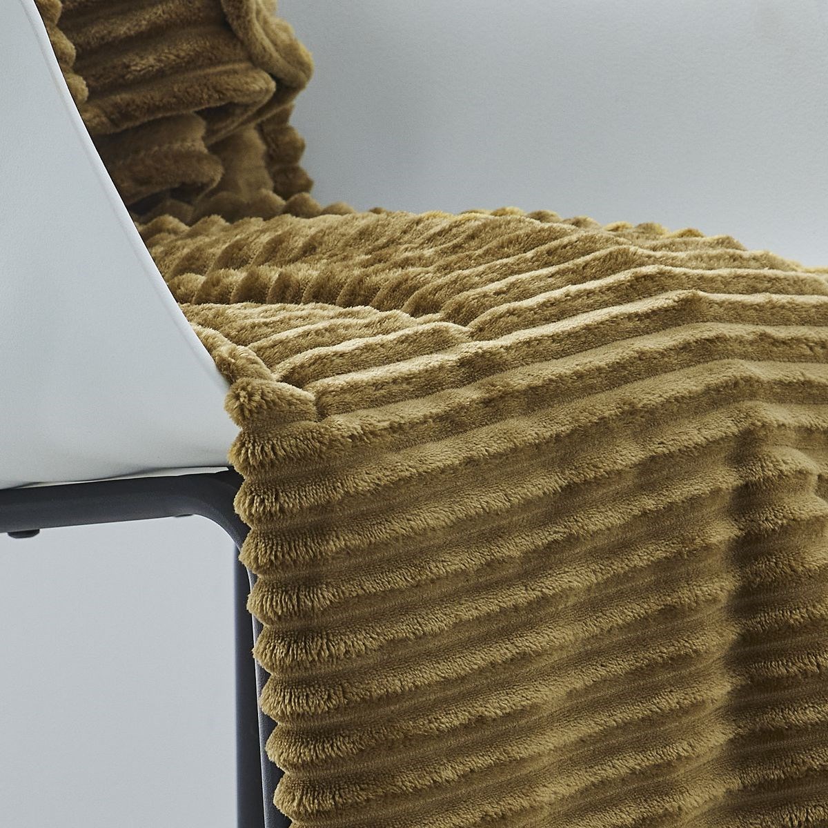 Plain ribbed throw TODAY LINGE DE MAISON Brown