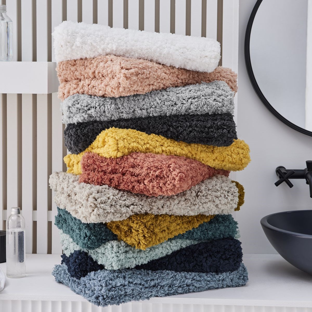 Tufted plain bath mat TODAY LINGE DE MAISON Green