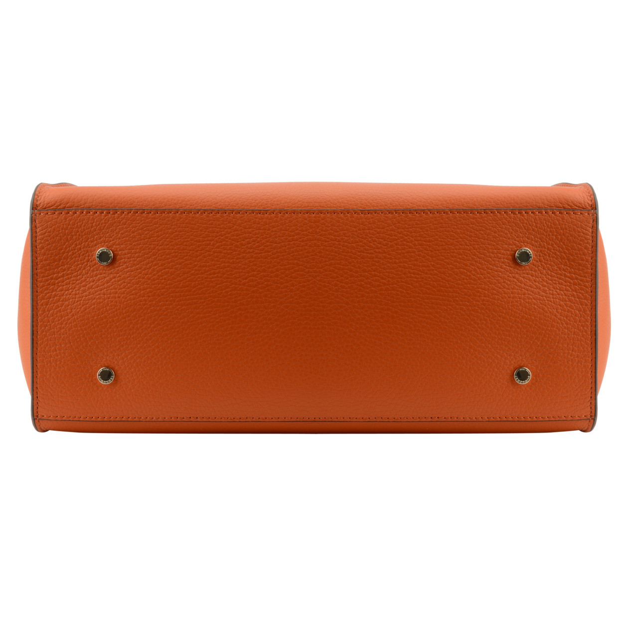 Billy L leather bag  POURCHET Orange