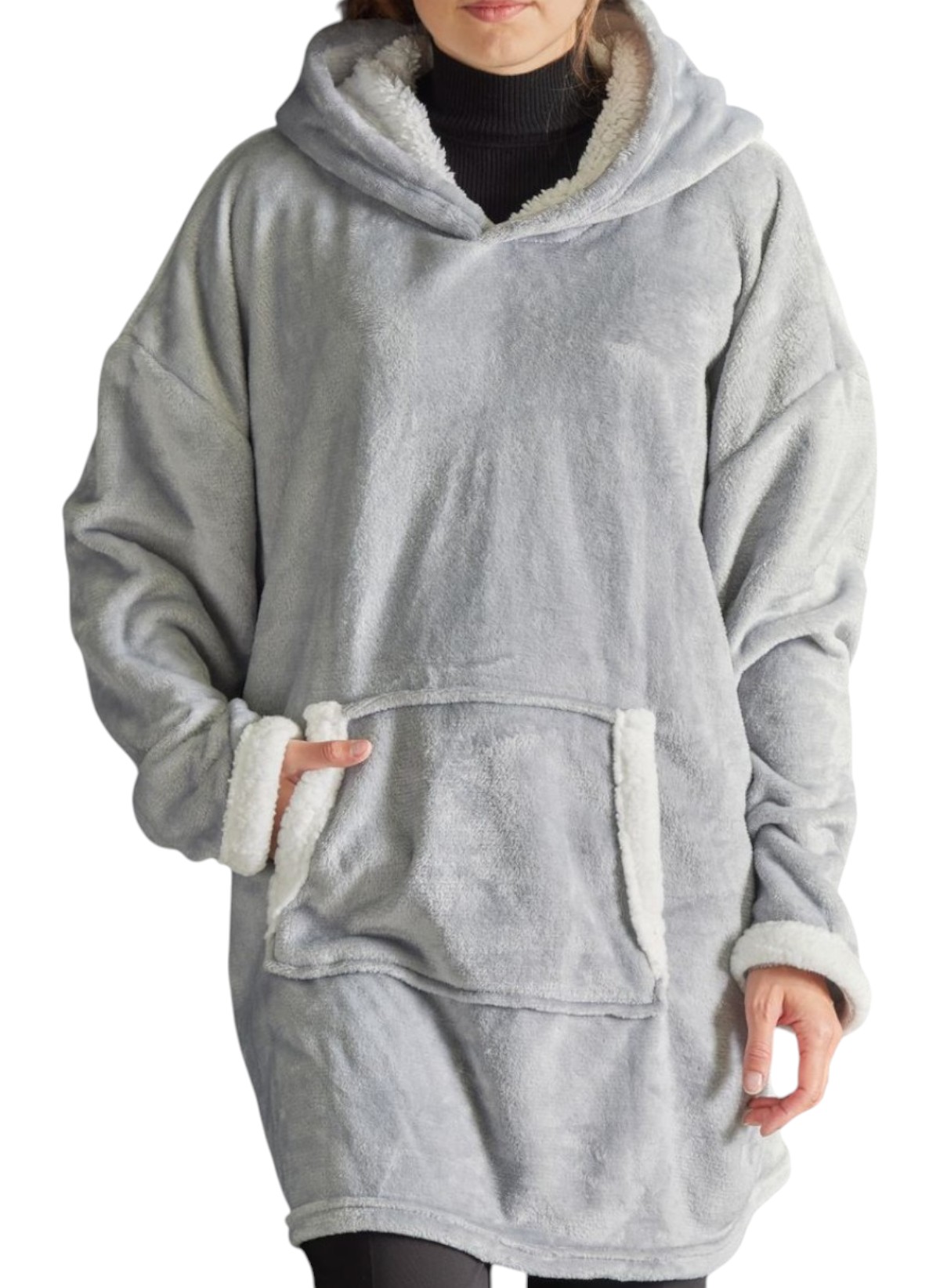 Checked fleece sweatshirt TODAY LINGE DE MAISON