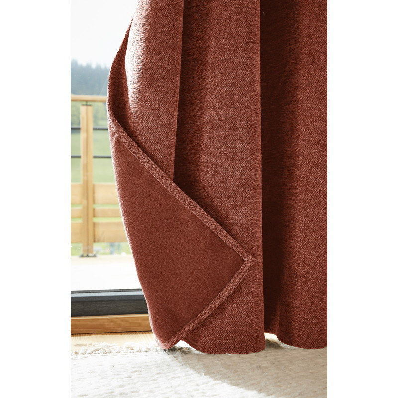 Blackout and Thermal Curtains L'EFFET PAPILLON Red