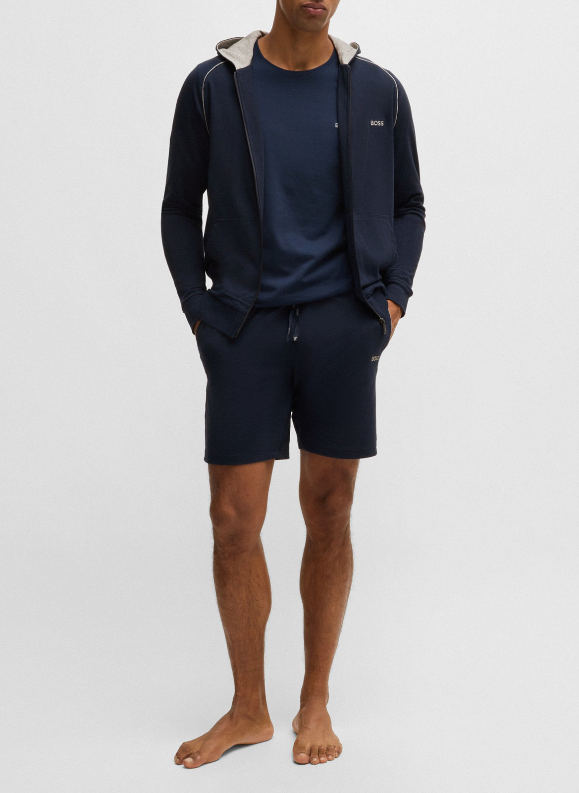 Zip-up hoodie BOSS Blue