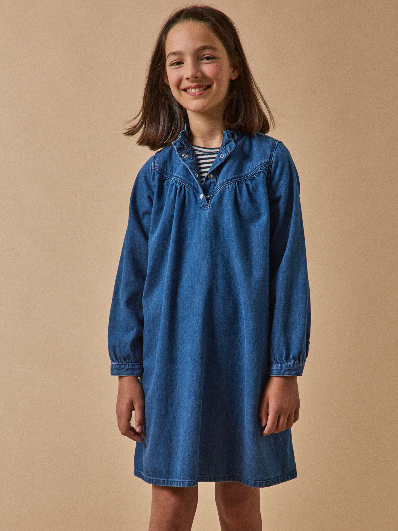 Denim dress CYRILLUS Blue