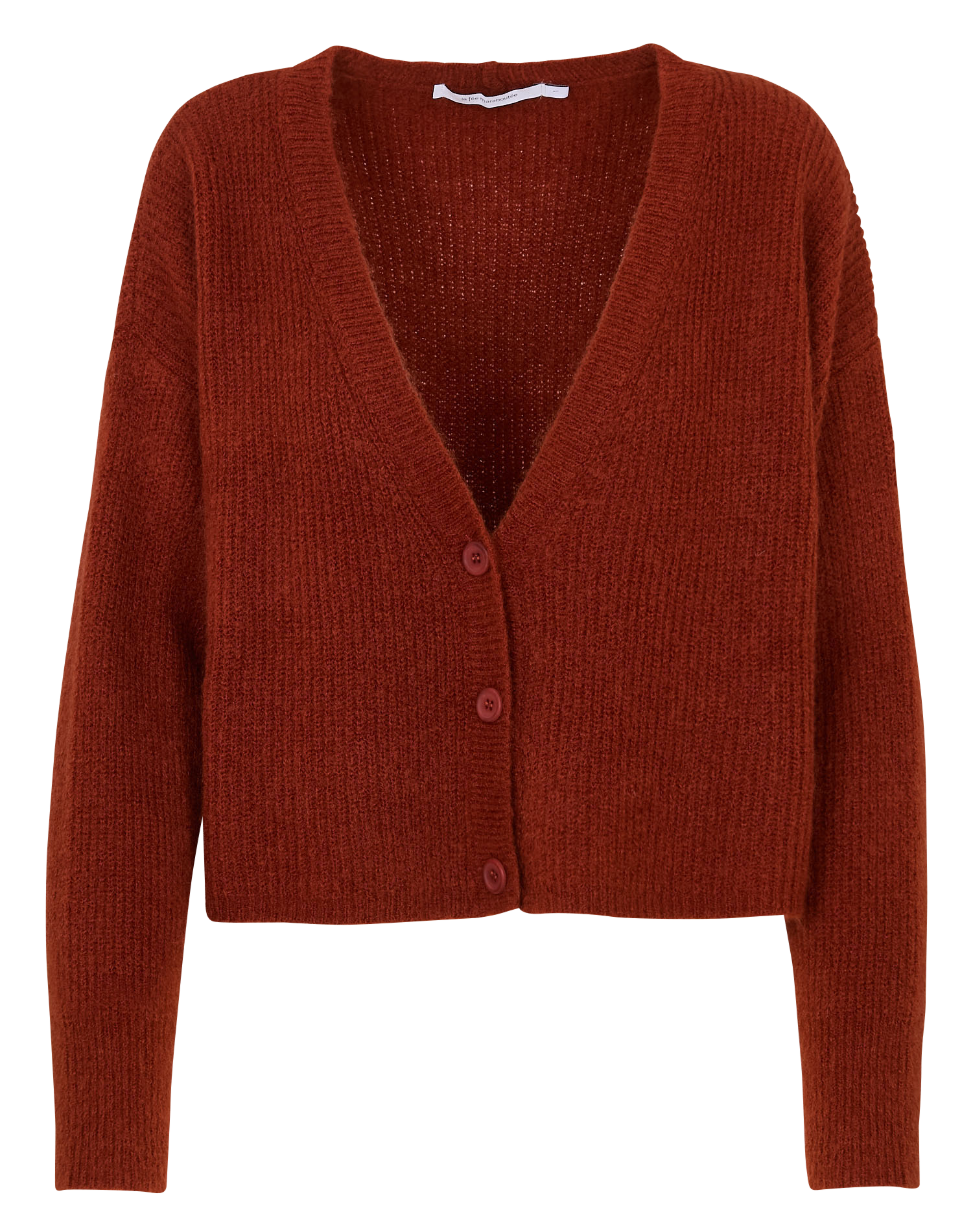 Oversized, gebreid vest LA FEE MARABOUTEE Oranje