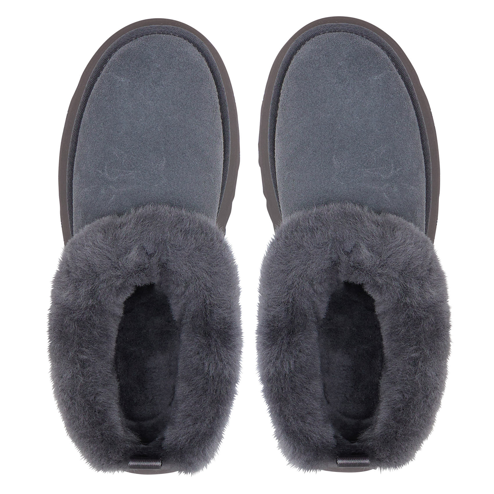 Klompen van imitatiebont UGG Grijs