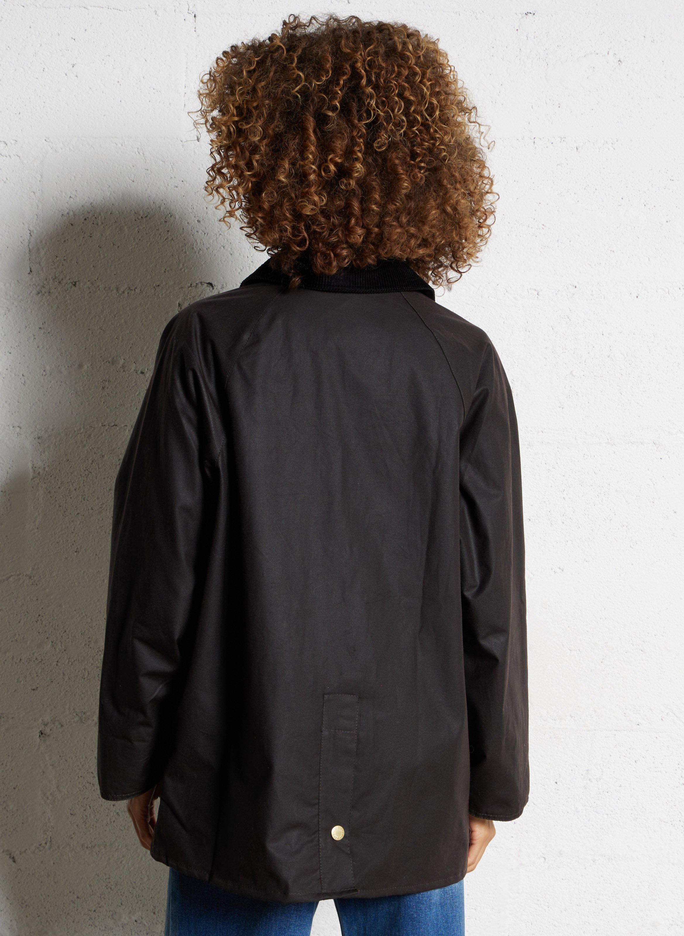 Veste droite en coton BARBOUR Marron