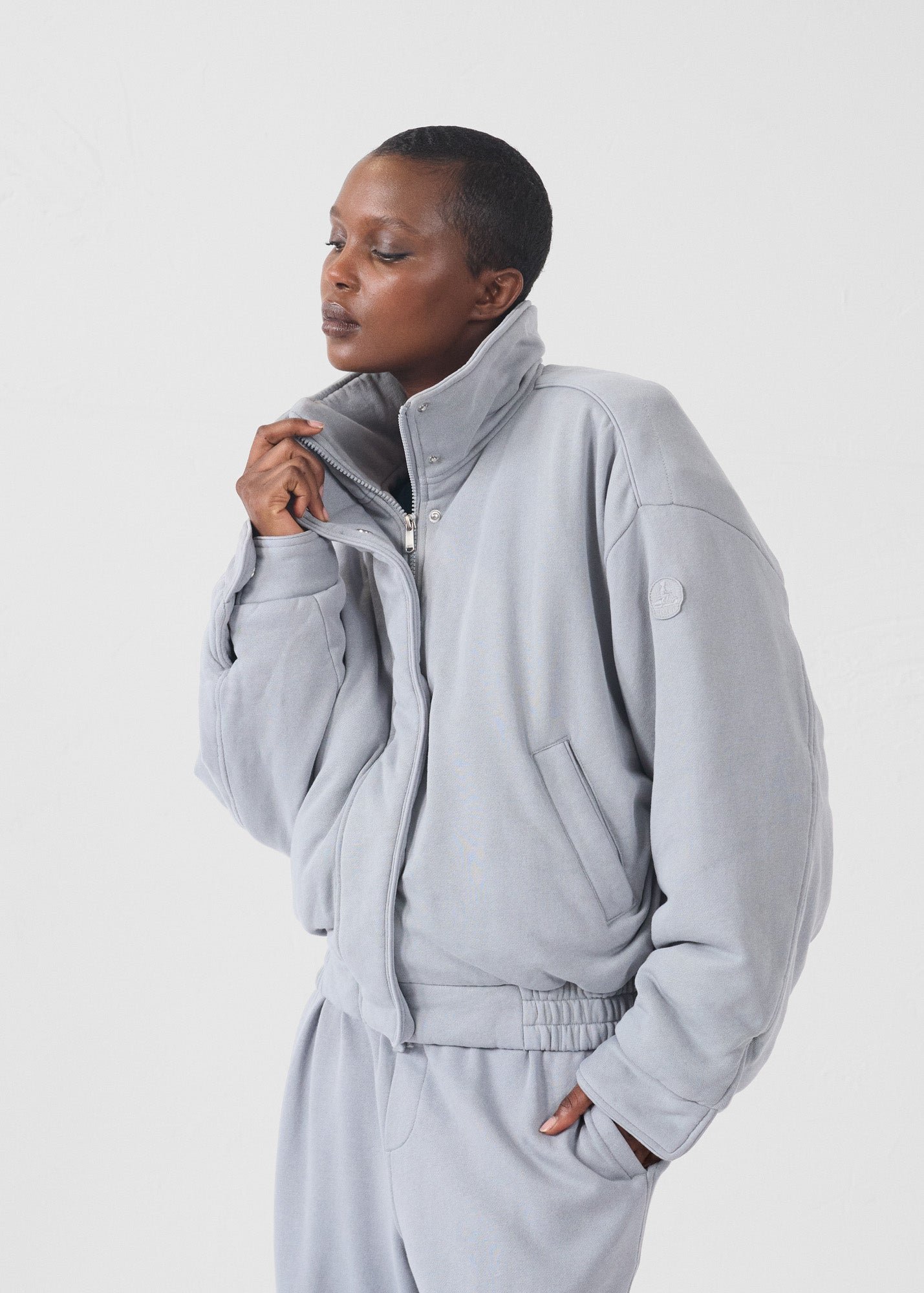 Dory jersey bomber jacket JOTT Grey