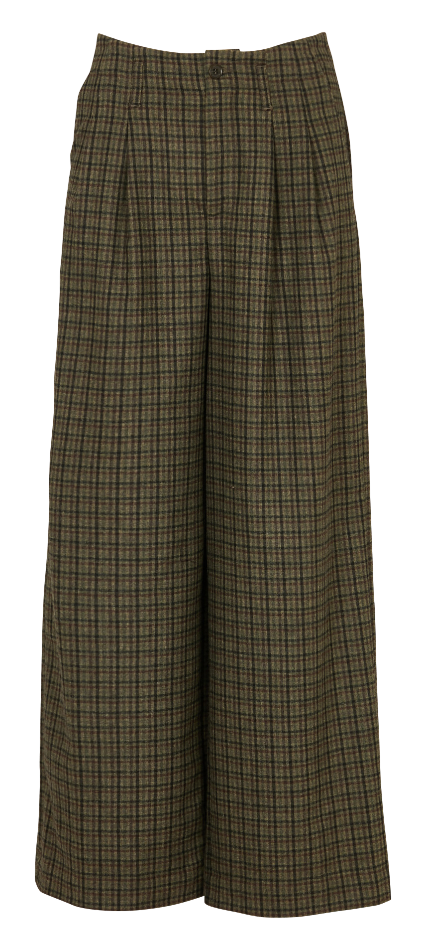 Declic wool-blend loose-fit trousers BENSIMON Khaki