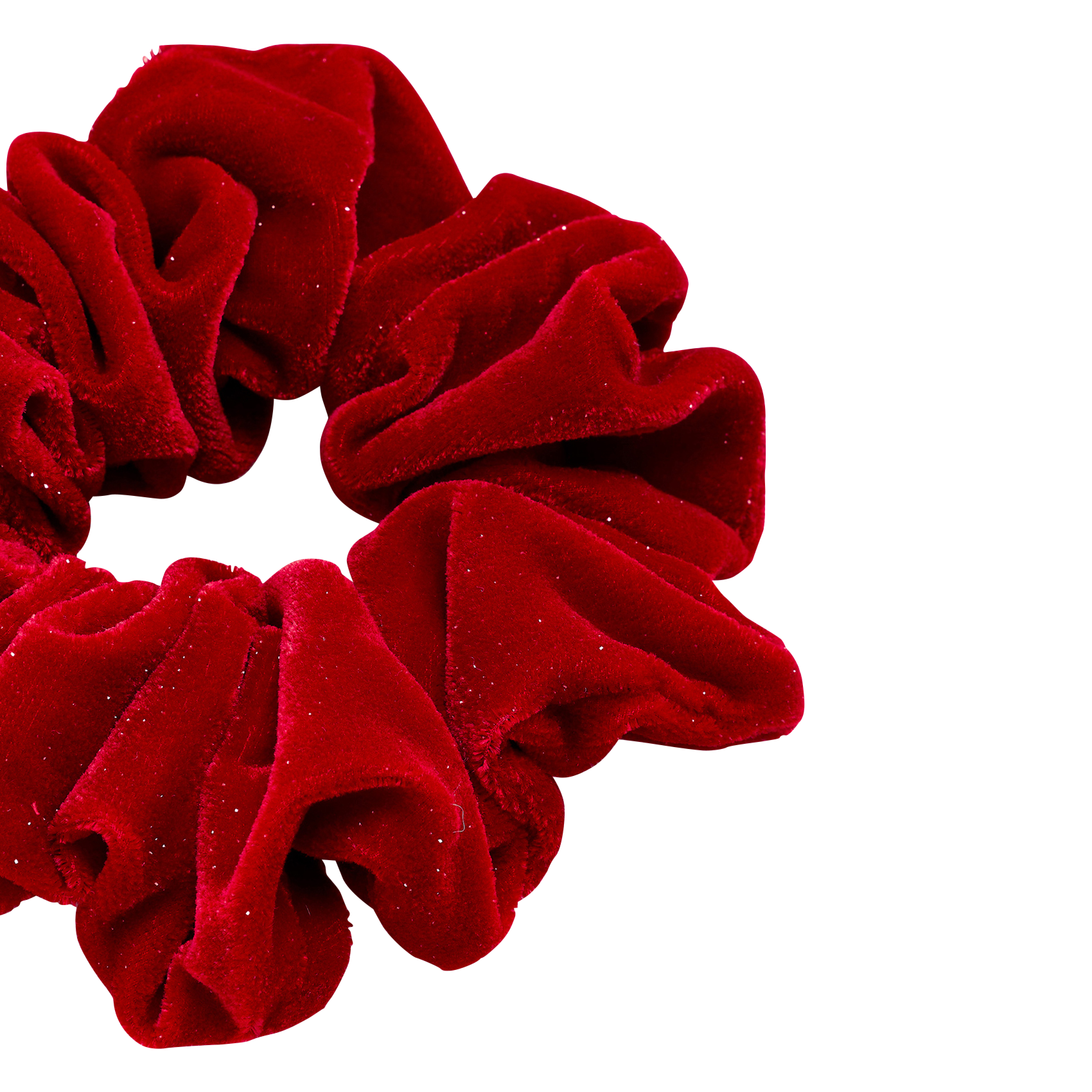 Maxi velvet scrunchie SAISON 1865 Red