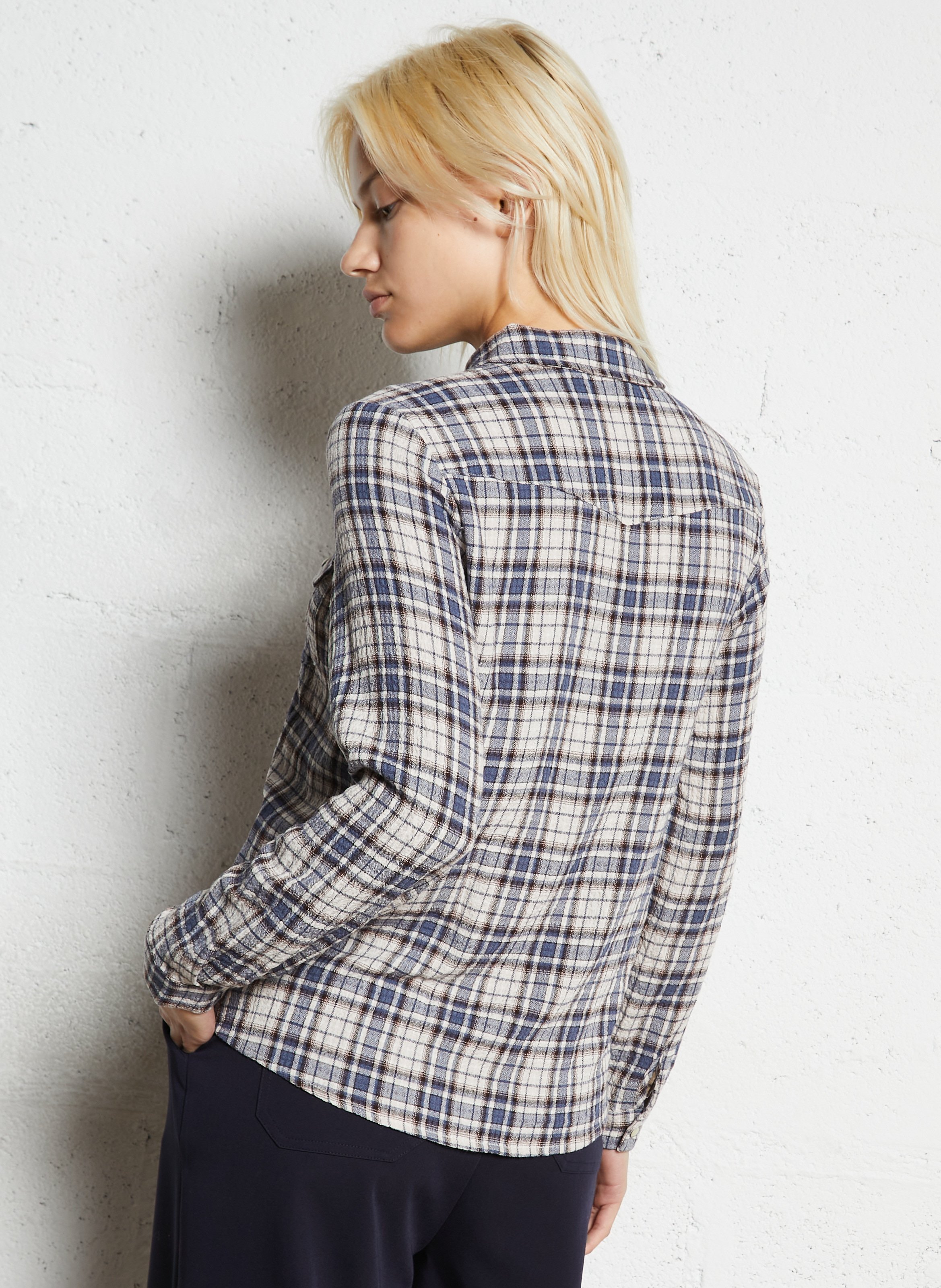 Chemise droite à carreaux  LA PETITE ETOILE Multicolore