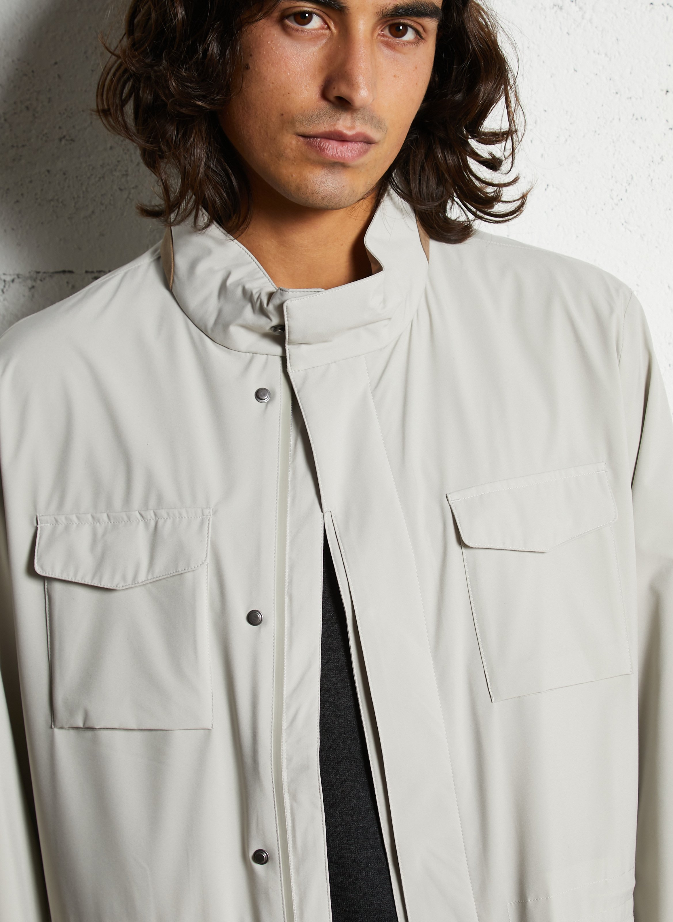 Veste à col montant  HACKETT Marron