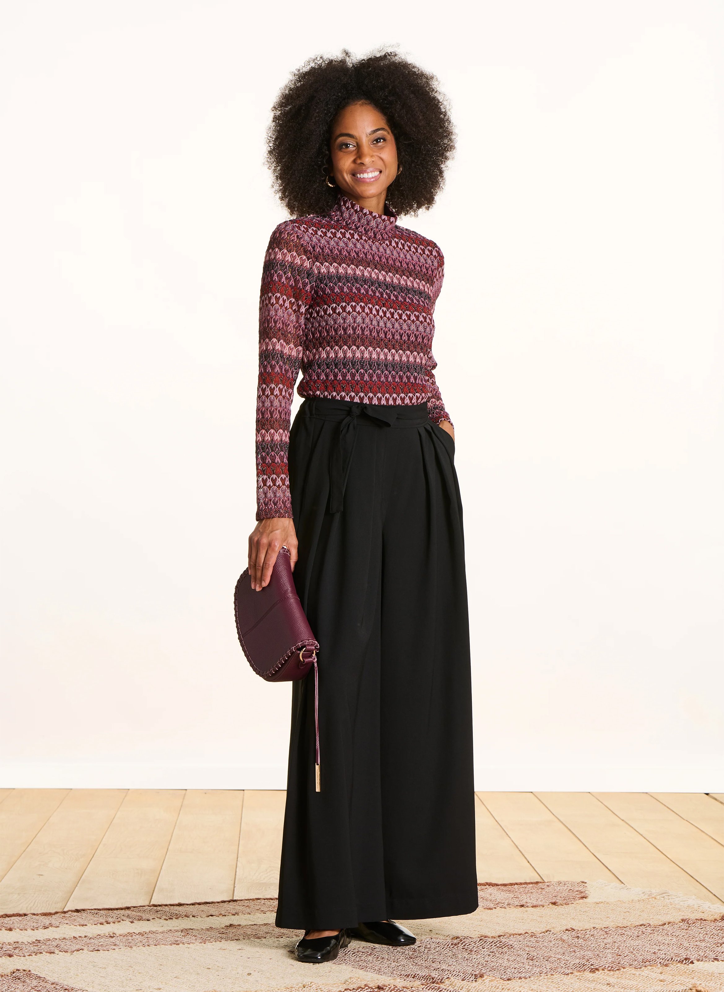 Straight crochet top LA FEE MARABOUTEE Red