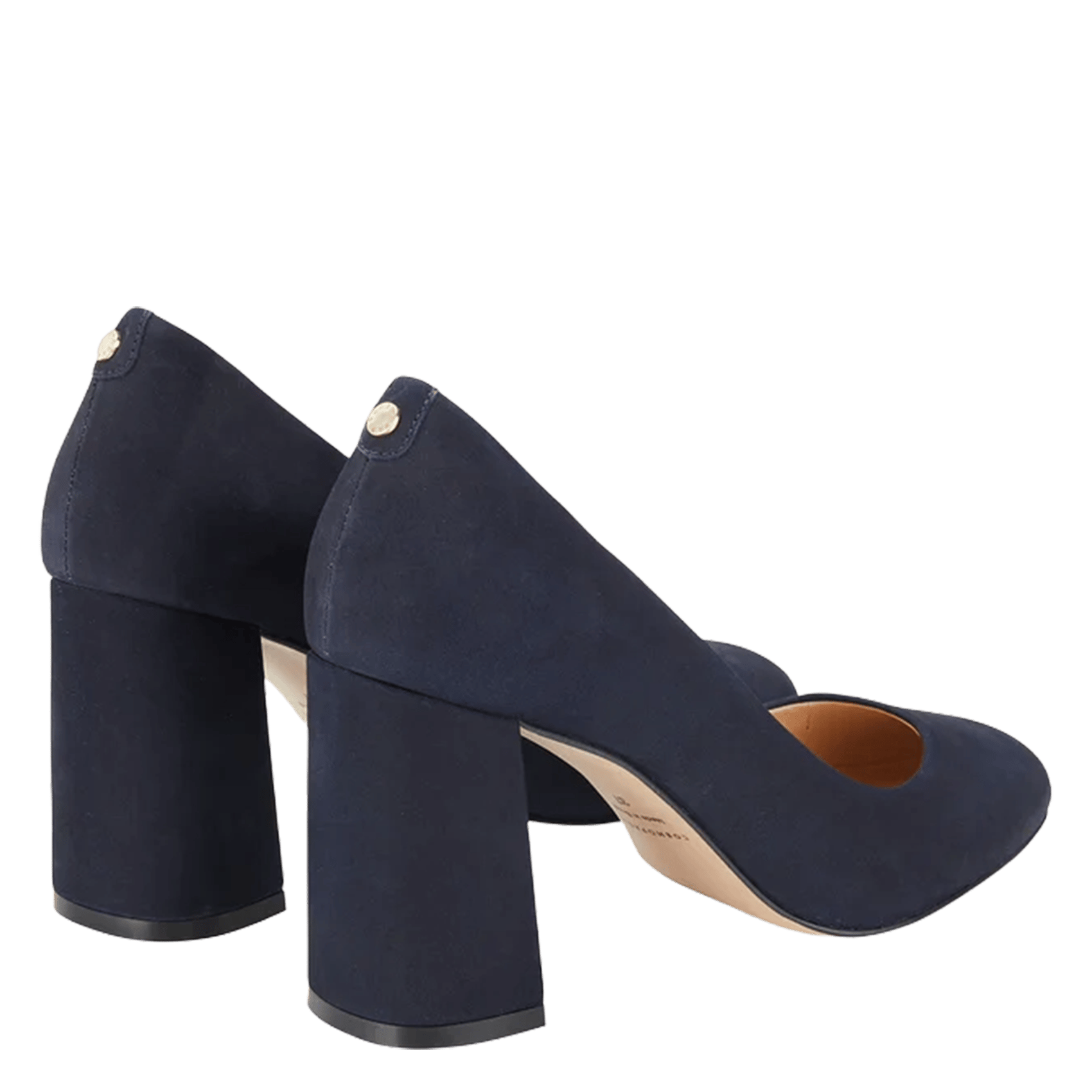 Leren pumps met blokhakken COSMOPARIS Blauw