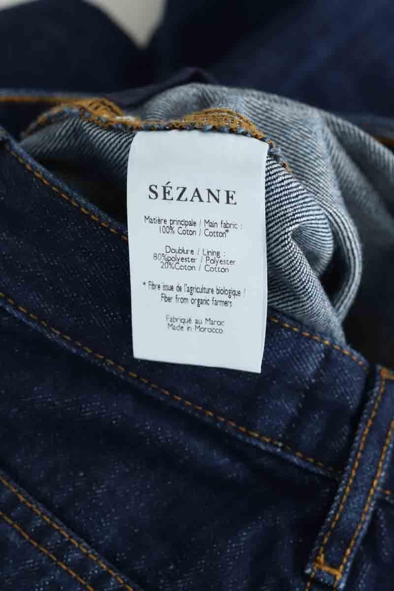 - Straight-leg jeans
- 5 pockets
- Straight cut
- Faded effect SEZANE - Seconde main Blue