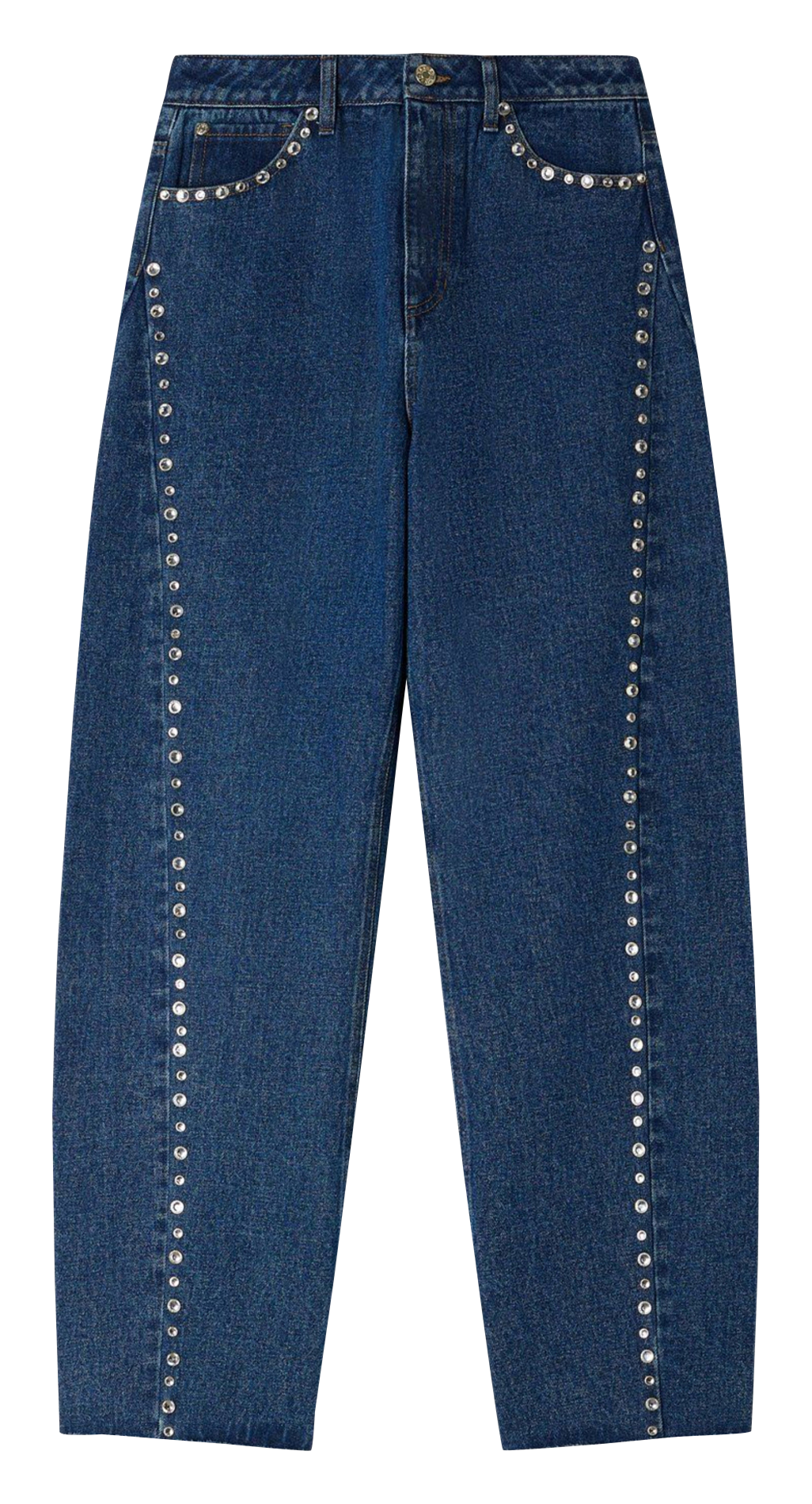 Jean barrel en coton SANDRO Bleu