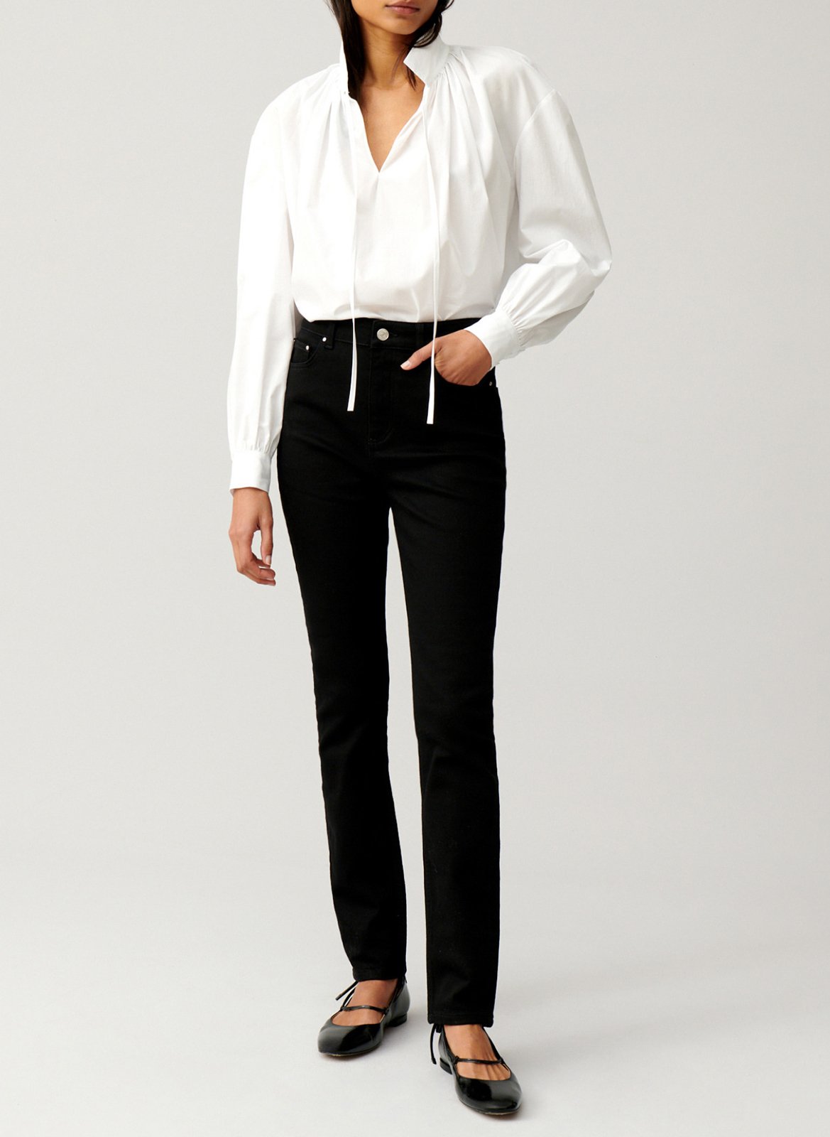 Jean slim fit taille haute CLAUDIE PIERLOT Noir