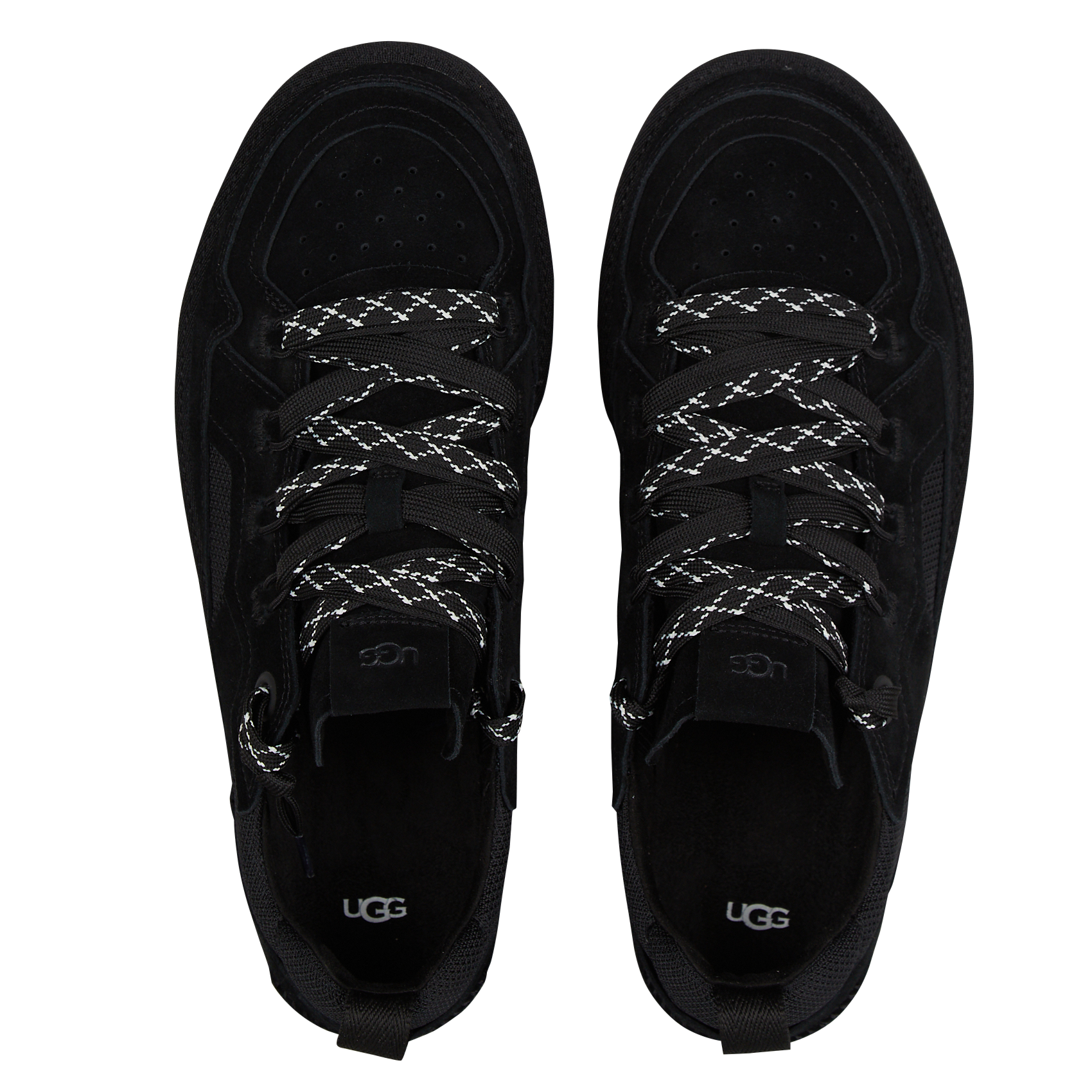 Baskets basses en cuir mélangé UGG Noir