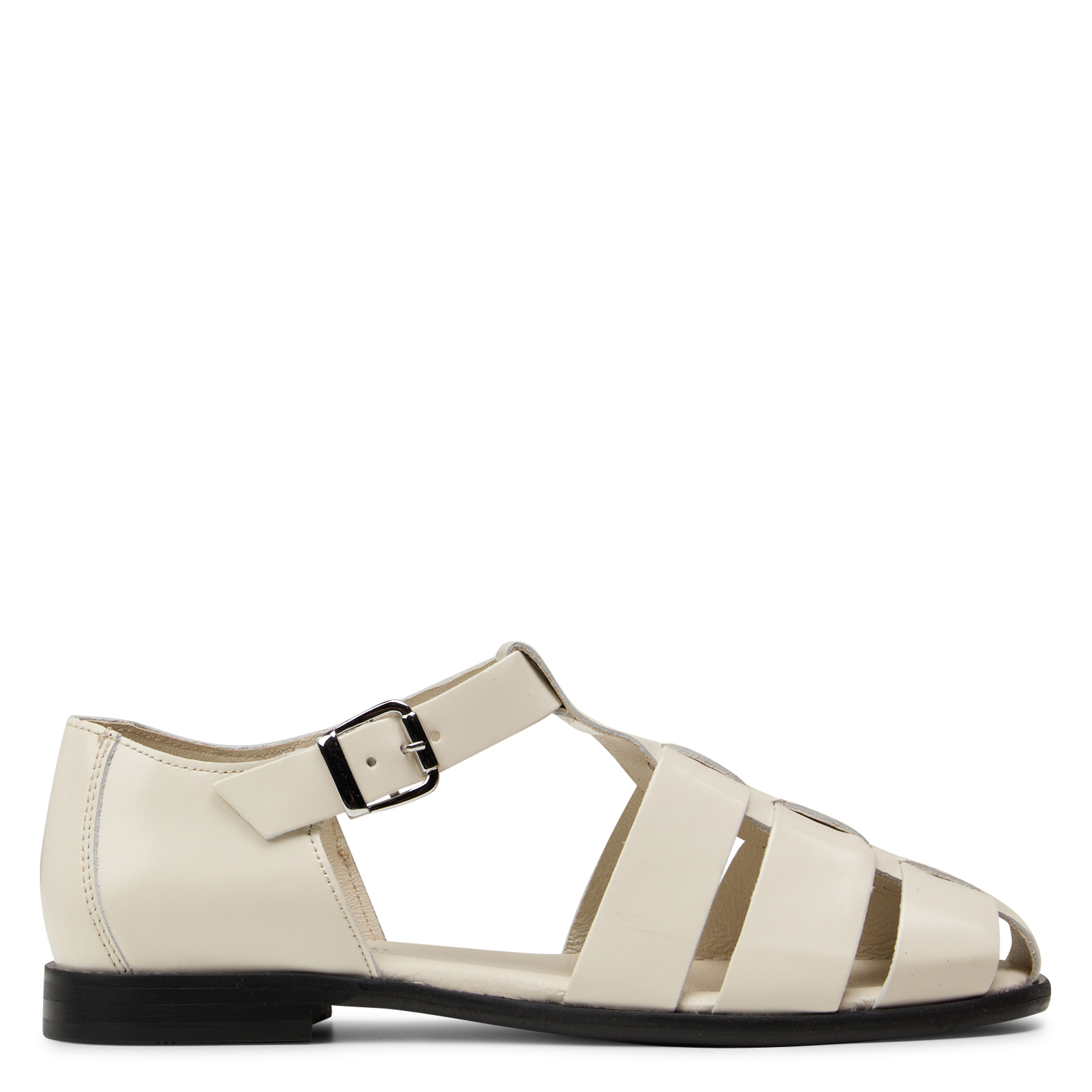 Flat patent leather sandals MELLOW YELLOW Beige