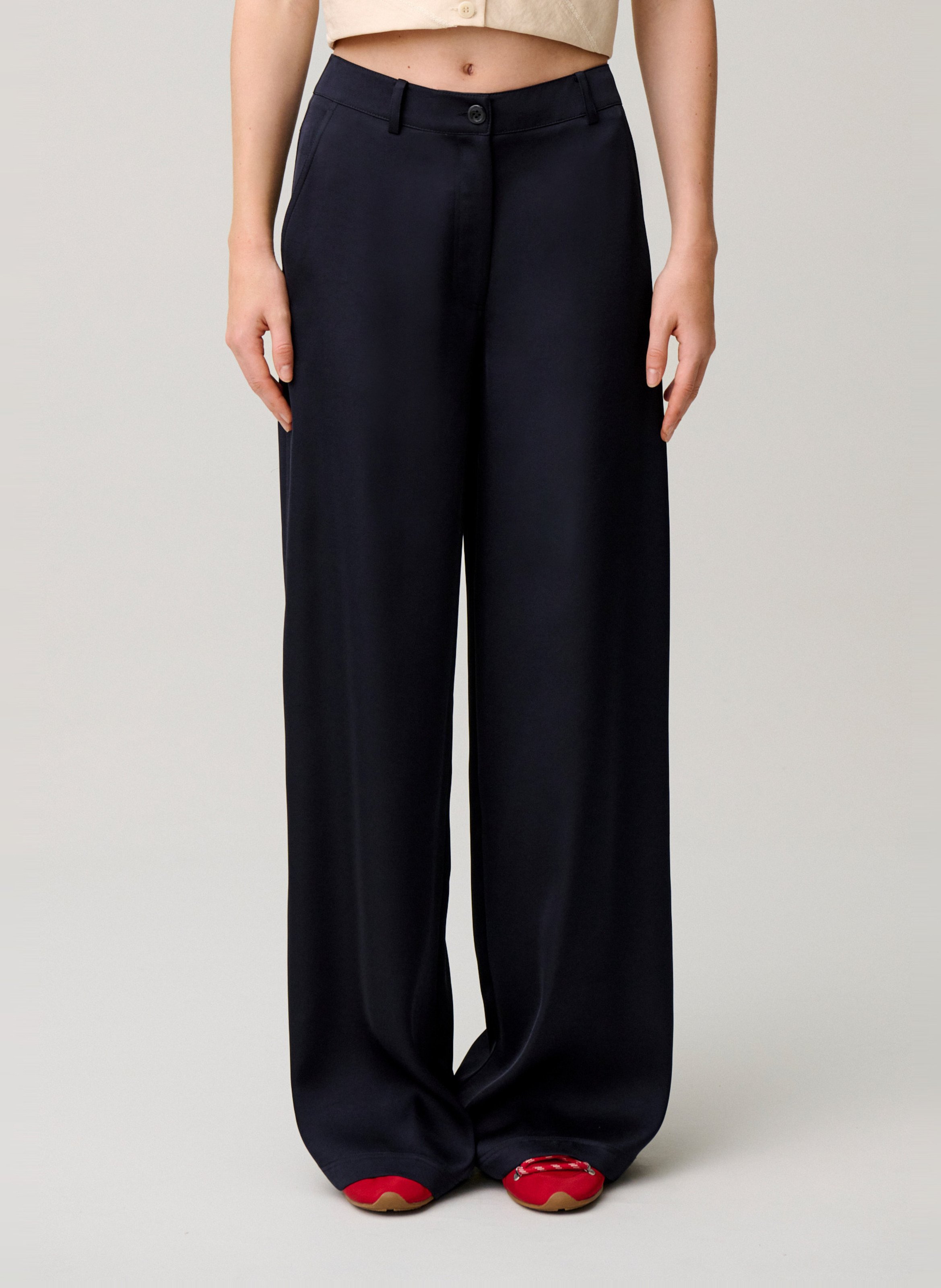 Pantalon large  CLAUDIE PIERLOT Bleu