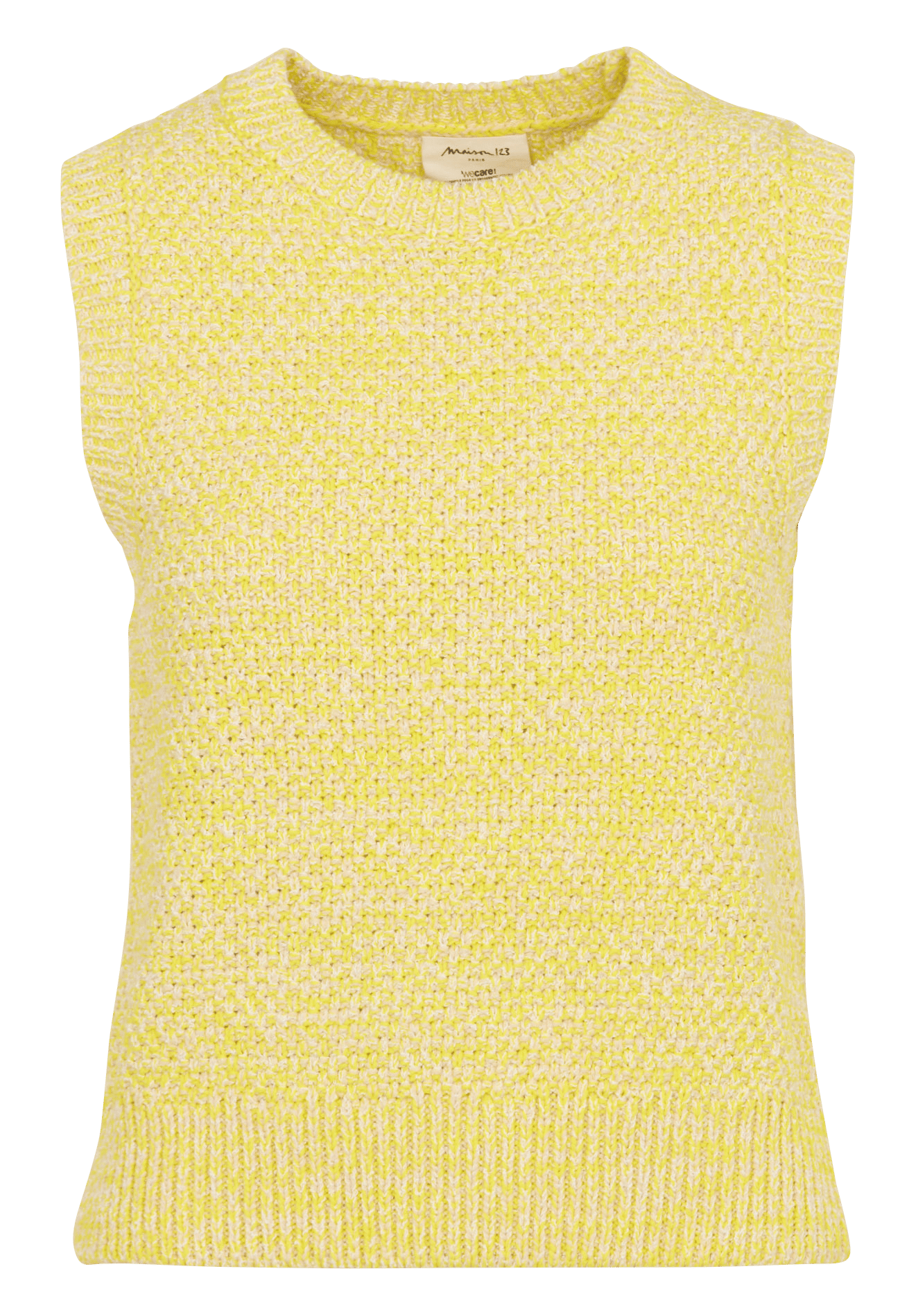 Ärmelloses gerades Top MAISON 123 Beige