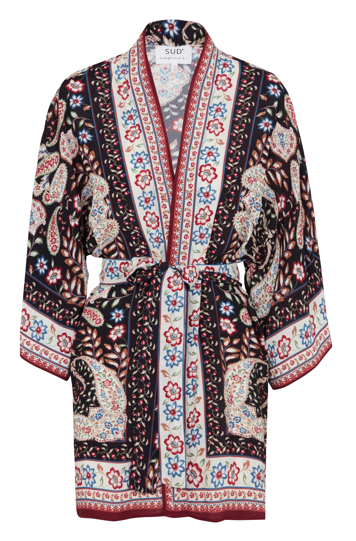 Kimonojasje met print SUD EXPRESS Zwart