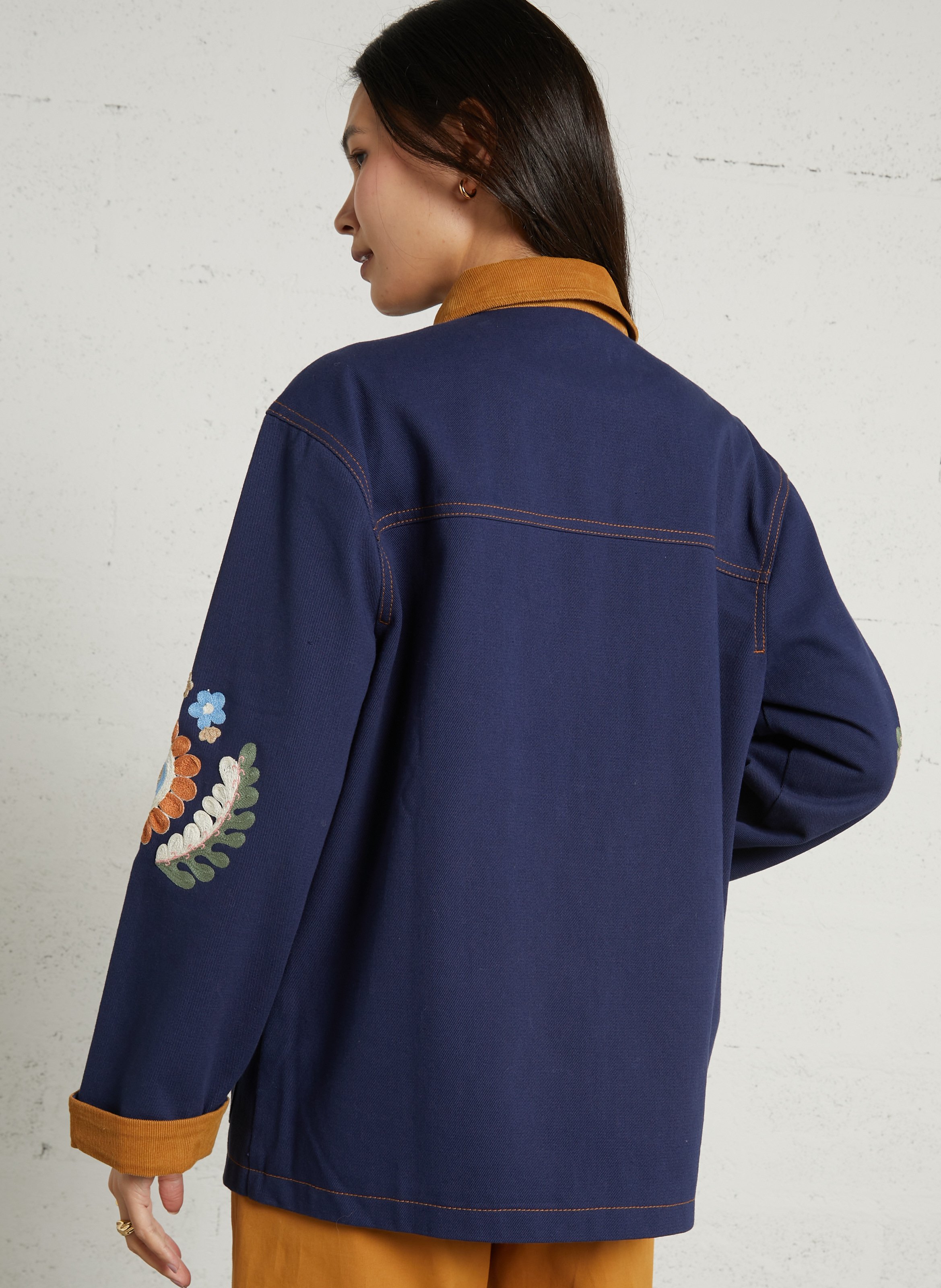 Relaxed-fit jacket with decorative details LOUISE MISHA Blue