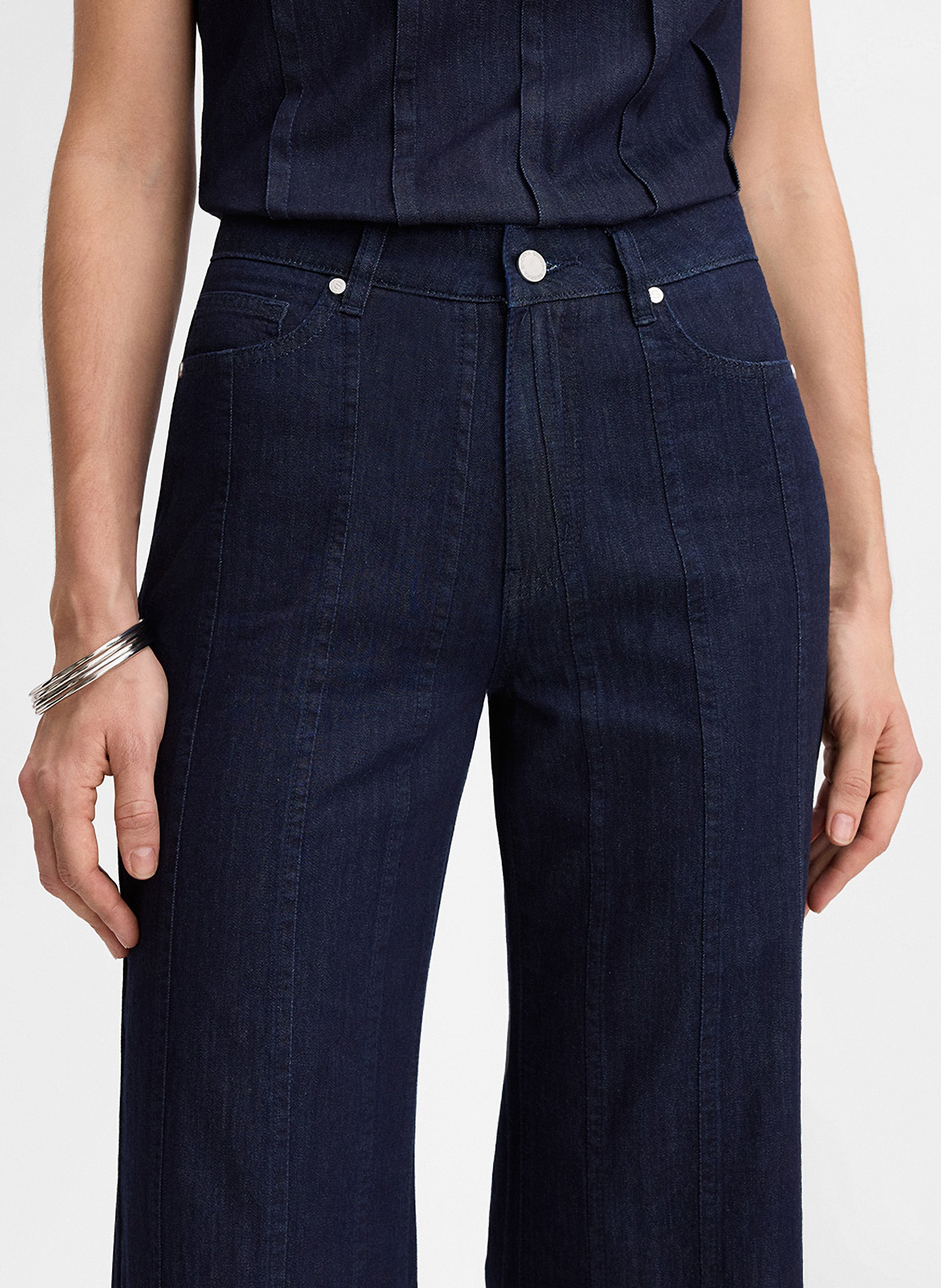 Flared Jeans aus Baumwolle SIMORRA Blau
