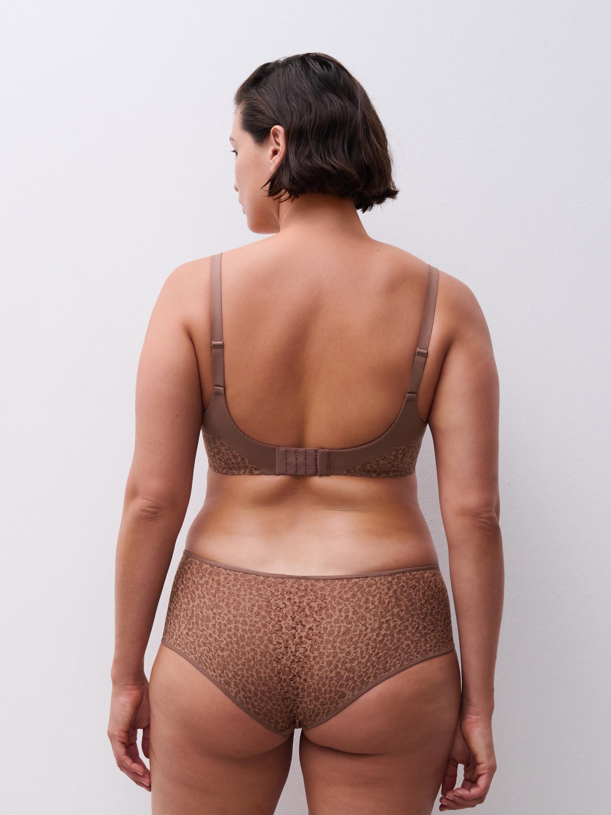 Full-cup bra CHANTELLE Brown
