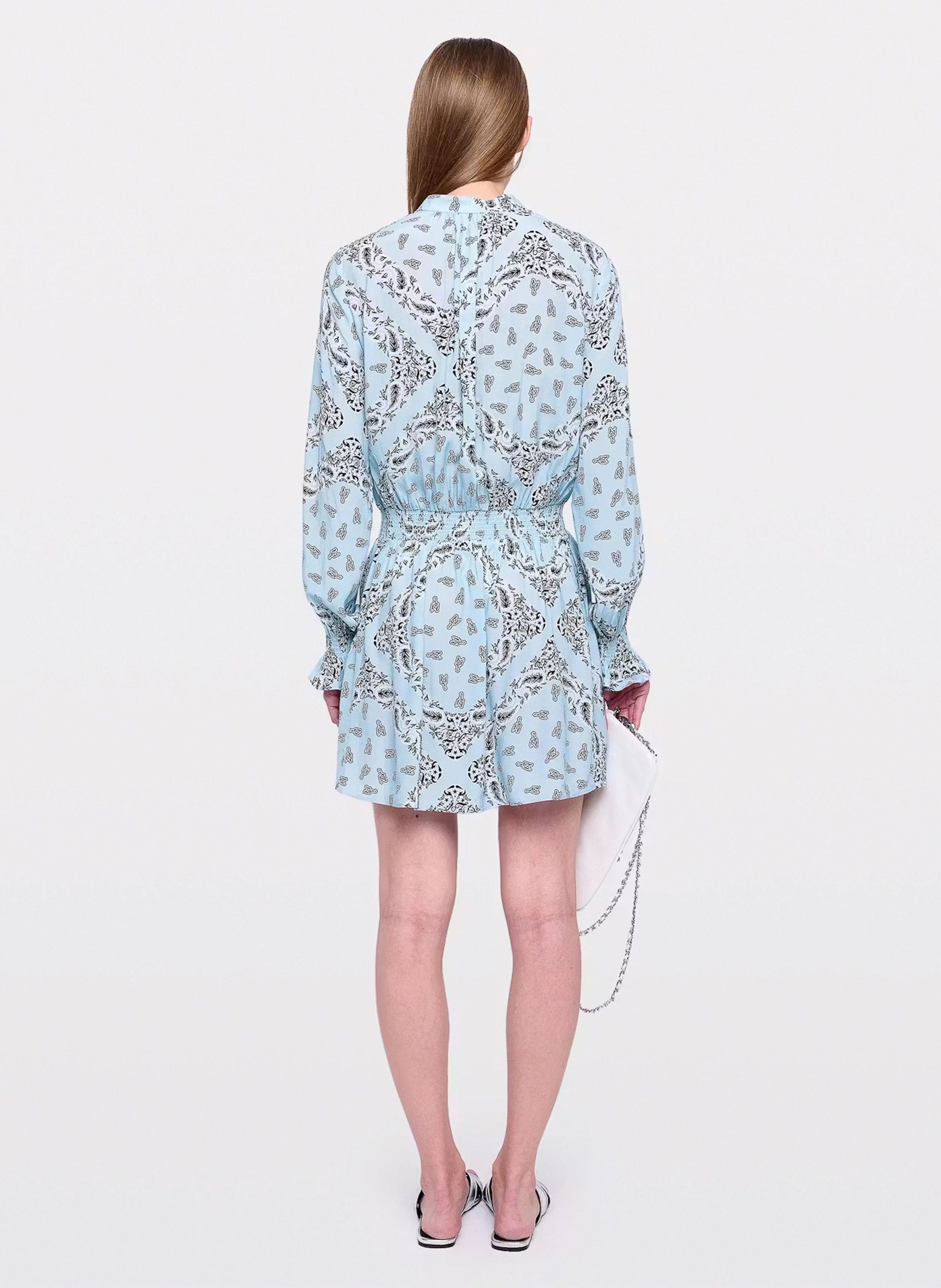 Robe courte imprimée ZADIG&VOLTAIRE Bleu