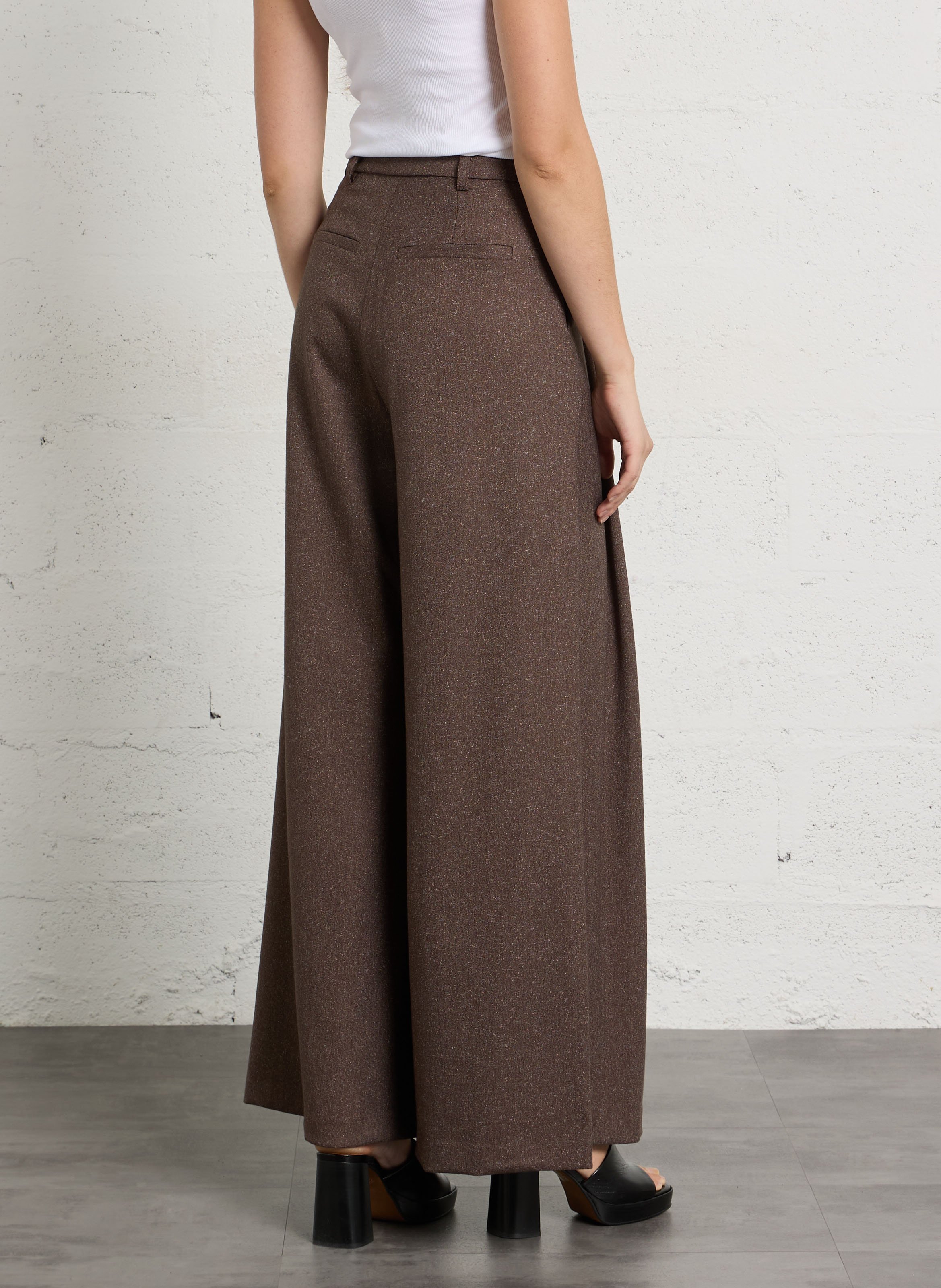 Wide-leg pants IMPERIAL Brown
