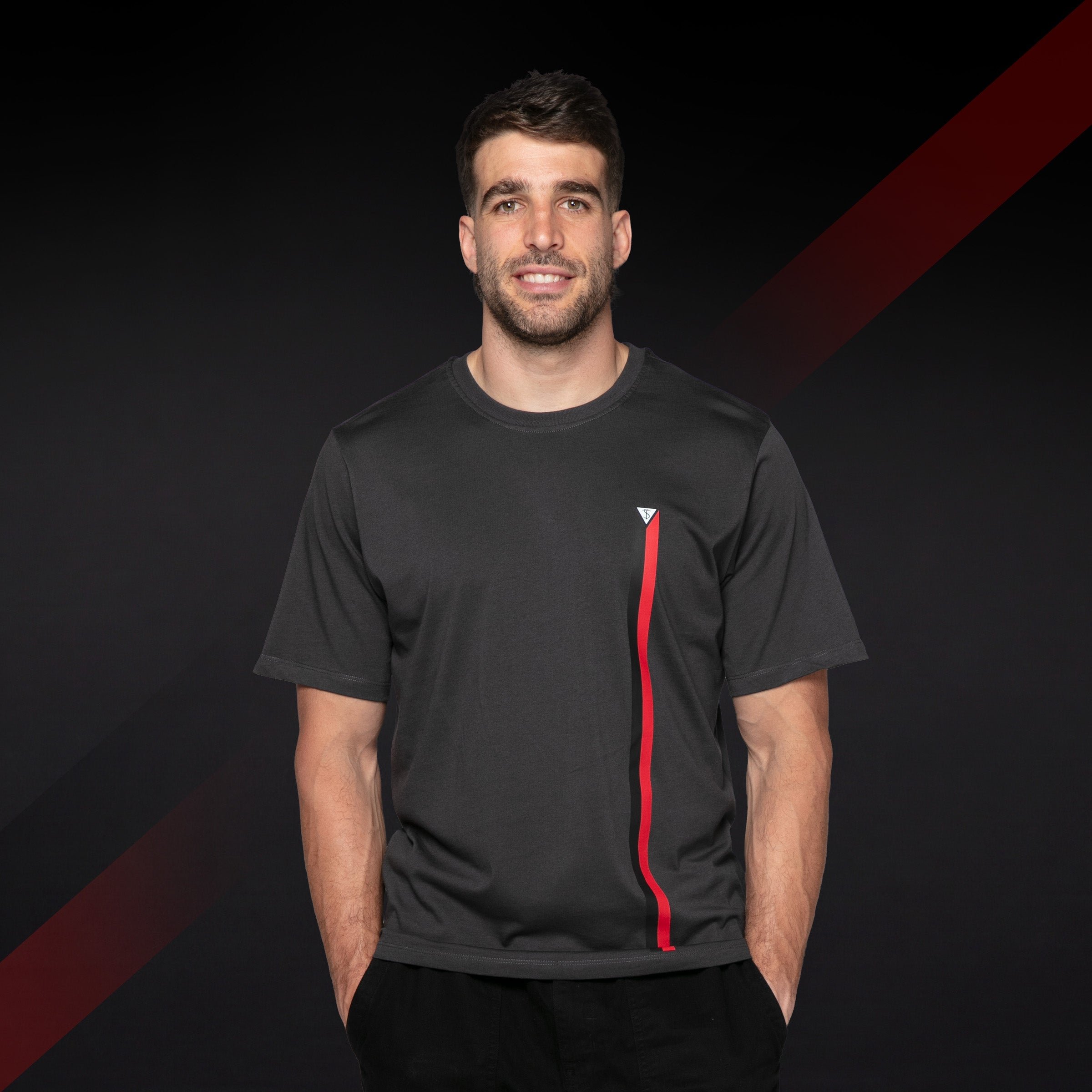 Short-sleeved cotton T-shirt SERGE BLANCO Grey