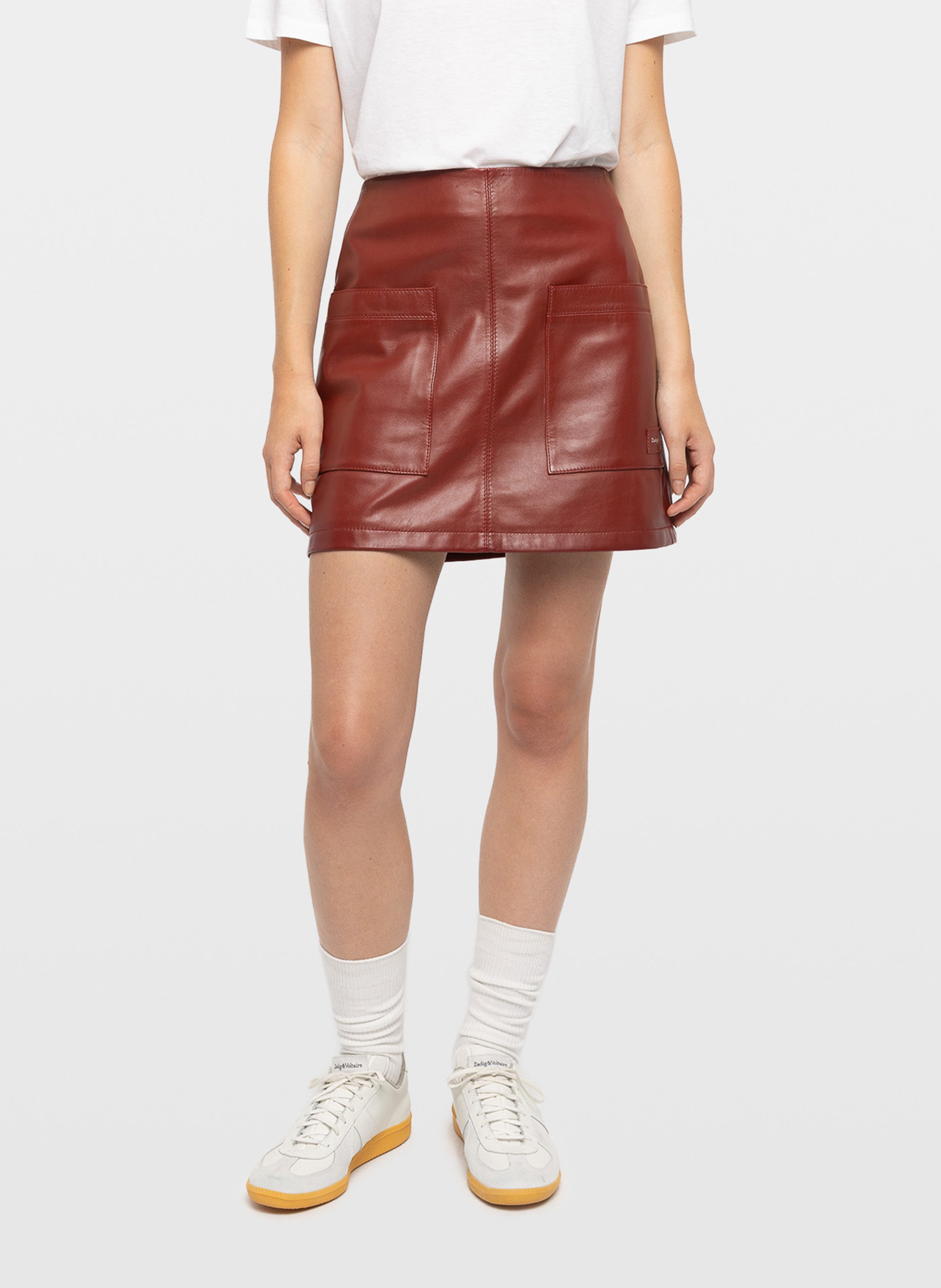Jupe courte en cuir ZADIG&VOLTAIRE