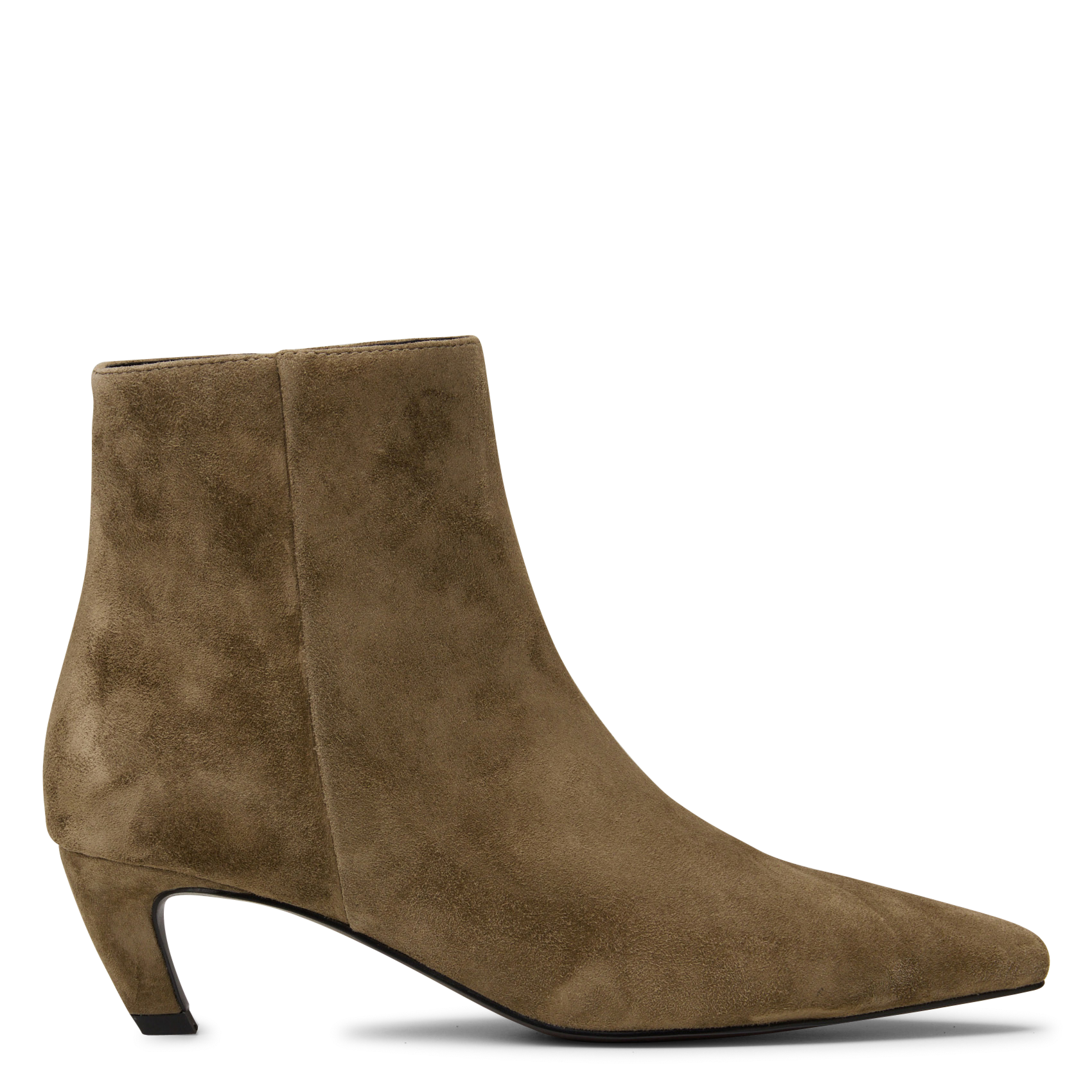 Bottines zippées en cuir velours BIBI LOU Vert