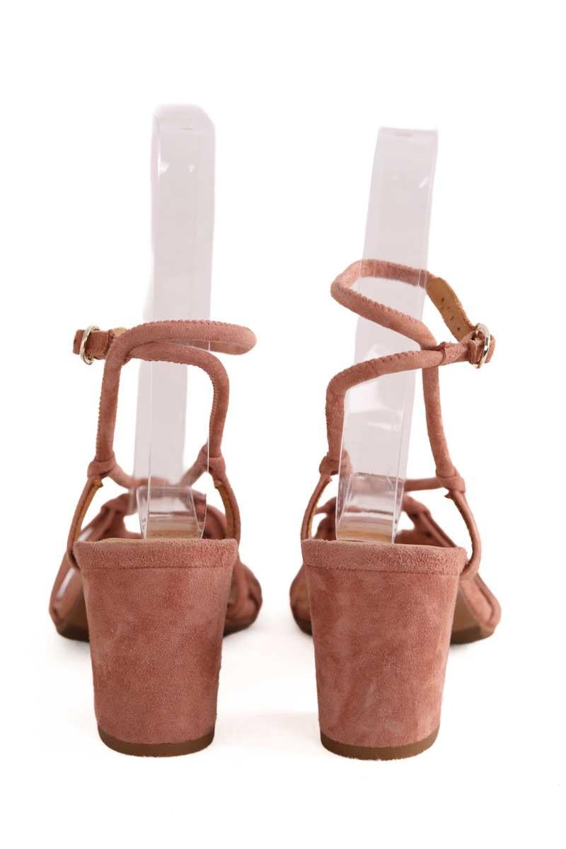 Faux leather sandals SEZANE - Seconde main Pink
