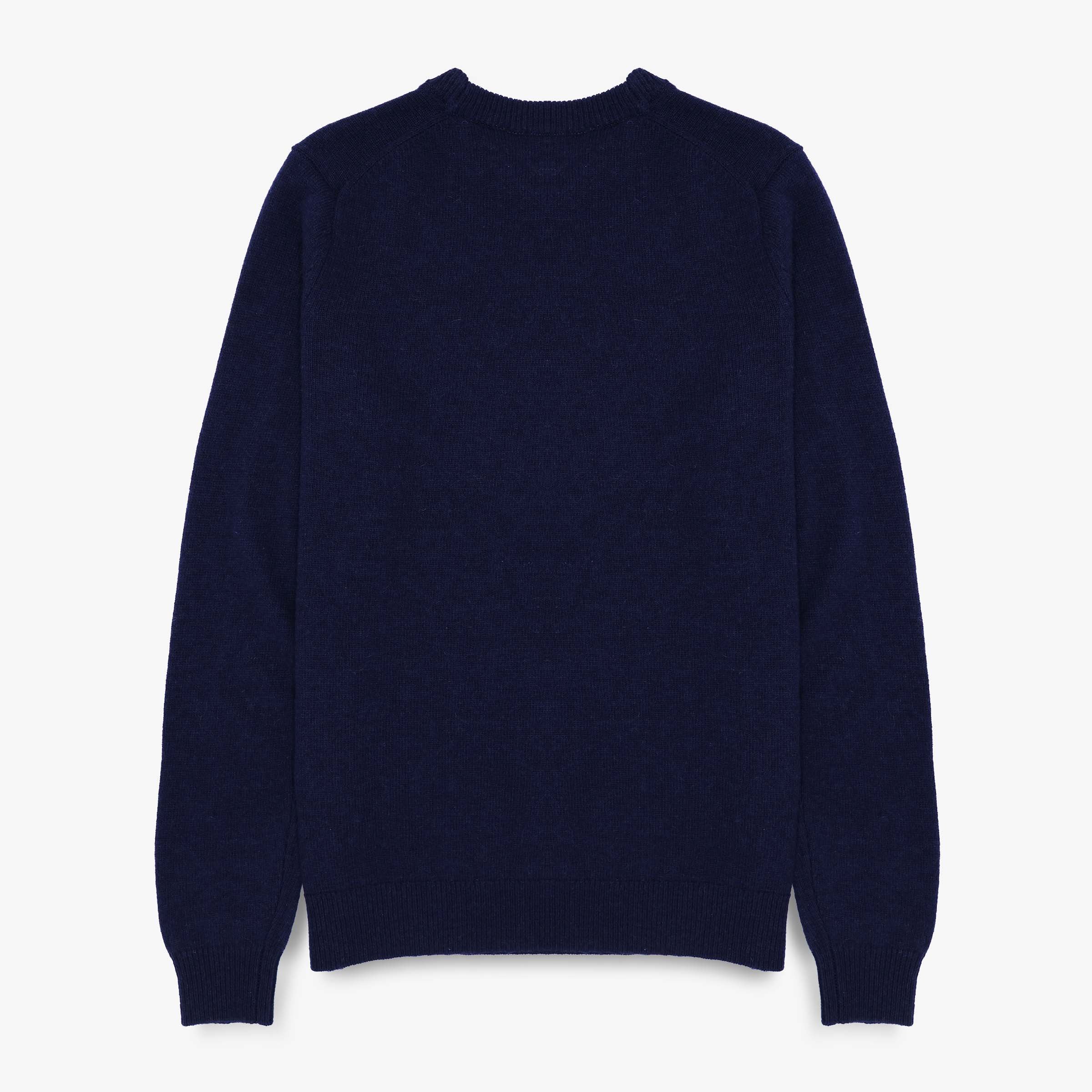 Sweater with plain round neckline SERGE BLANCO Blue