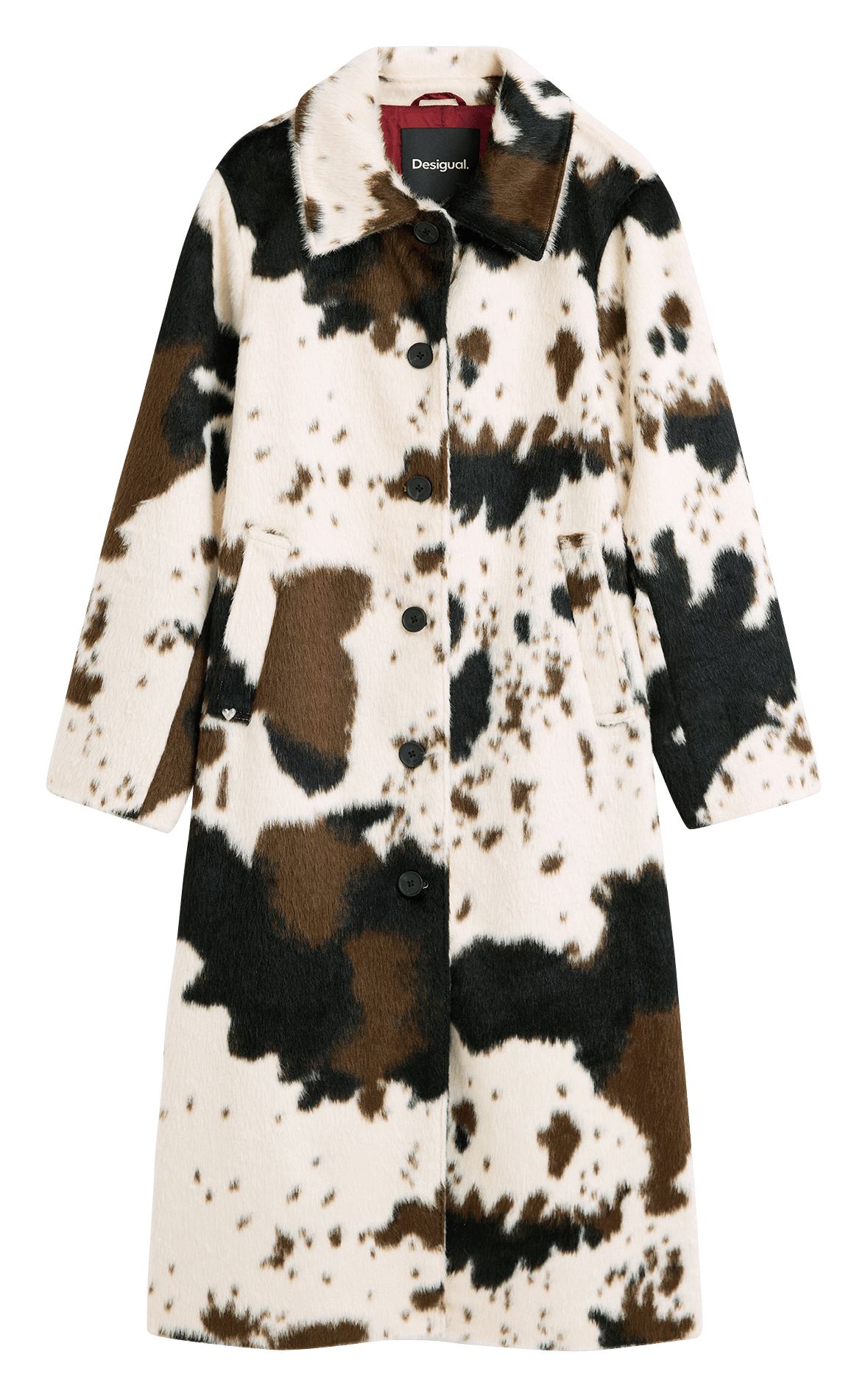 Manteau long en fourrure synthétique DESIGUAL Blanc