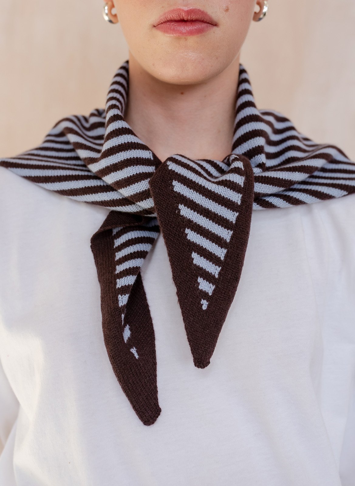 Wool scarf TBCO Blue