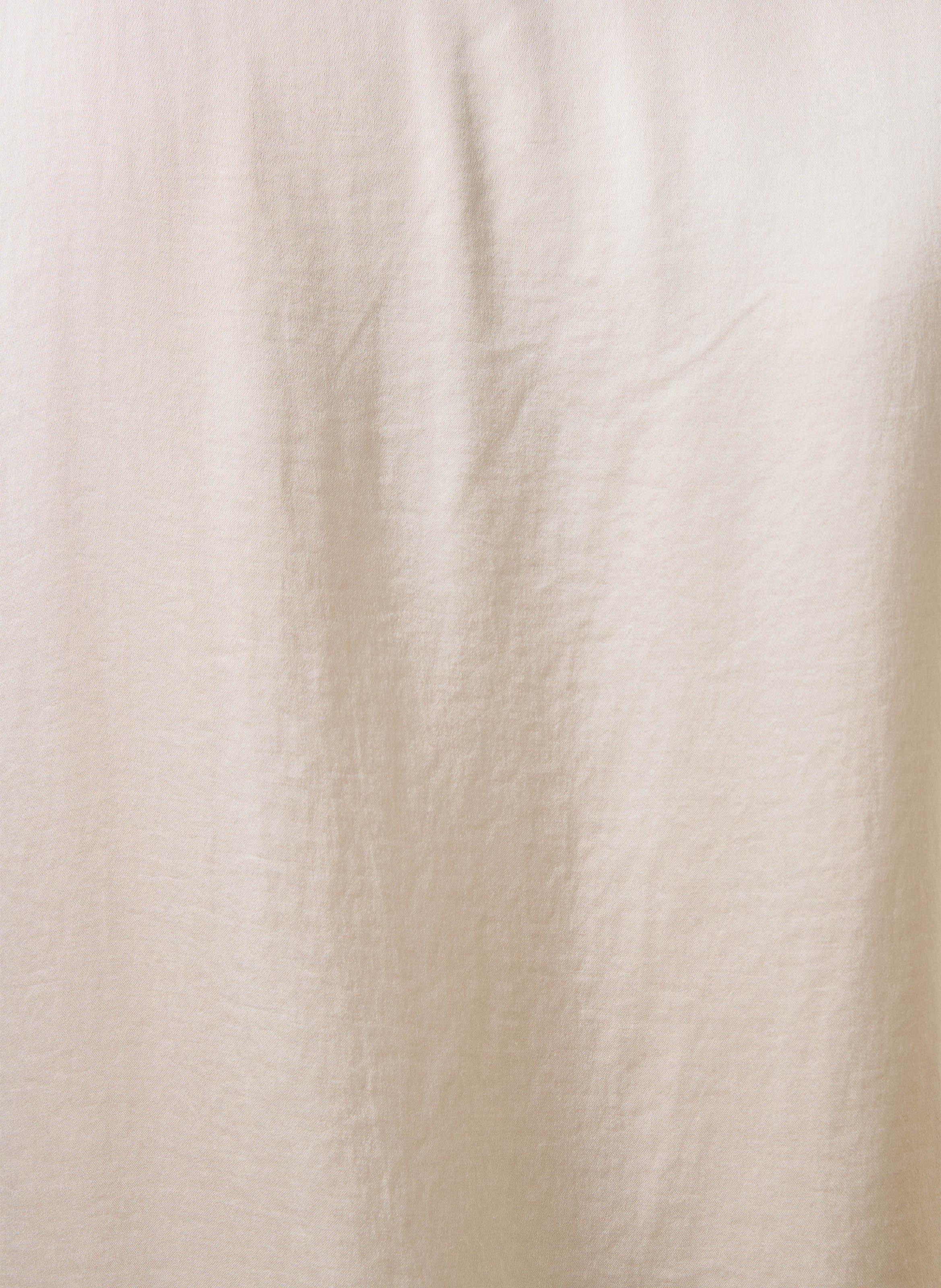 Top sans manches uni satiné LA FEE MARABOUTEE Blanc