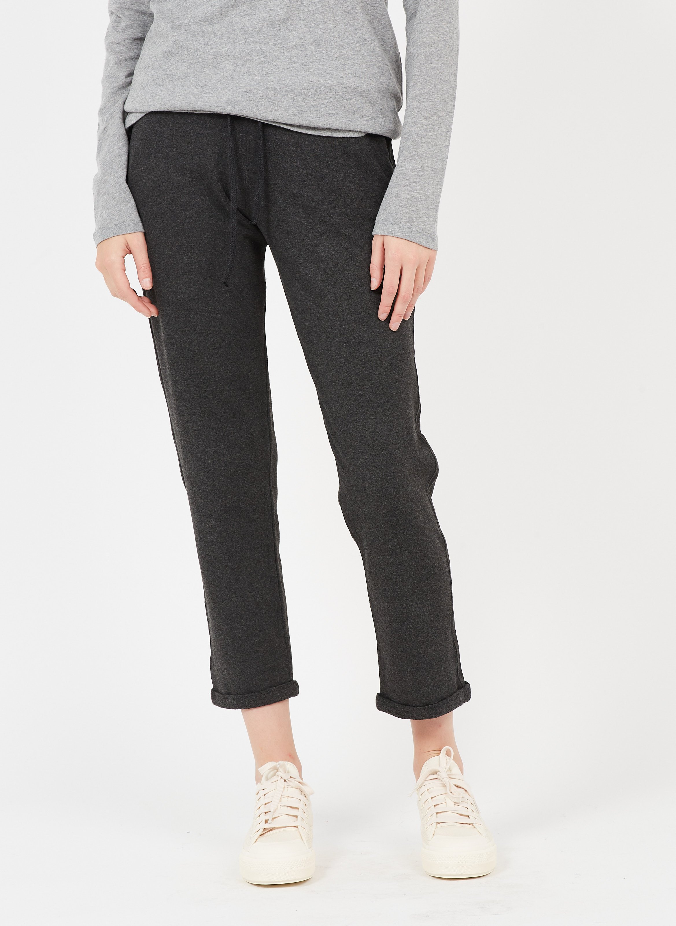 Sweatshirt fabric joggers MAJESTIC FILATURES Grey