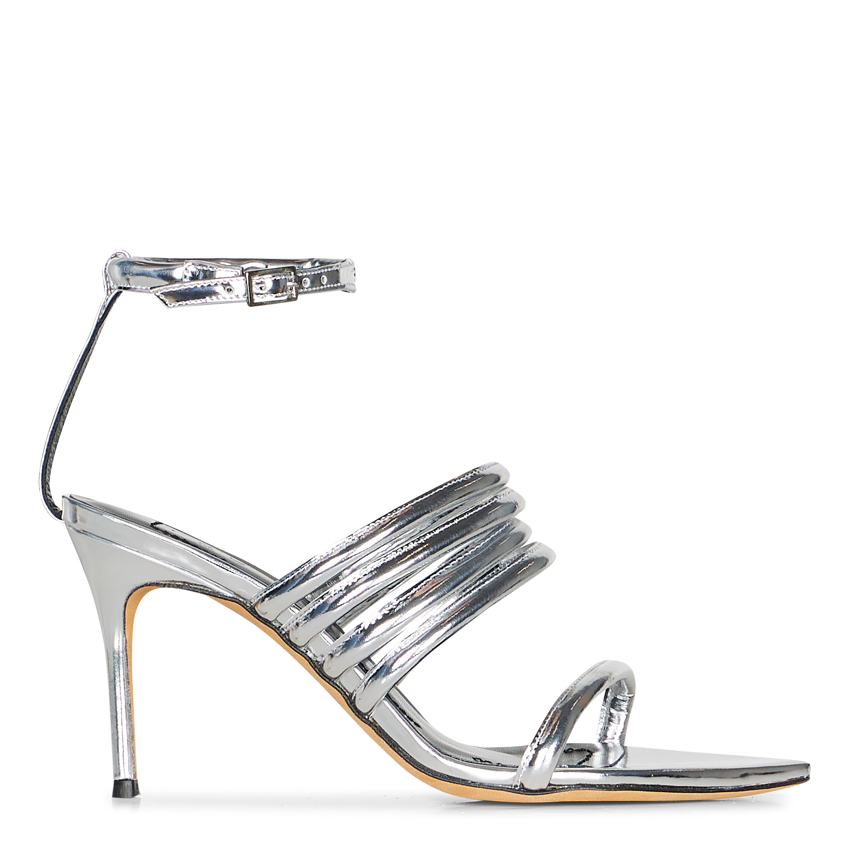 Heeled leather sandals IRO Silver