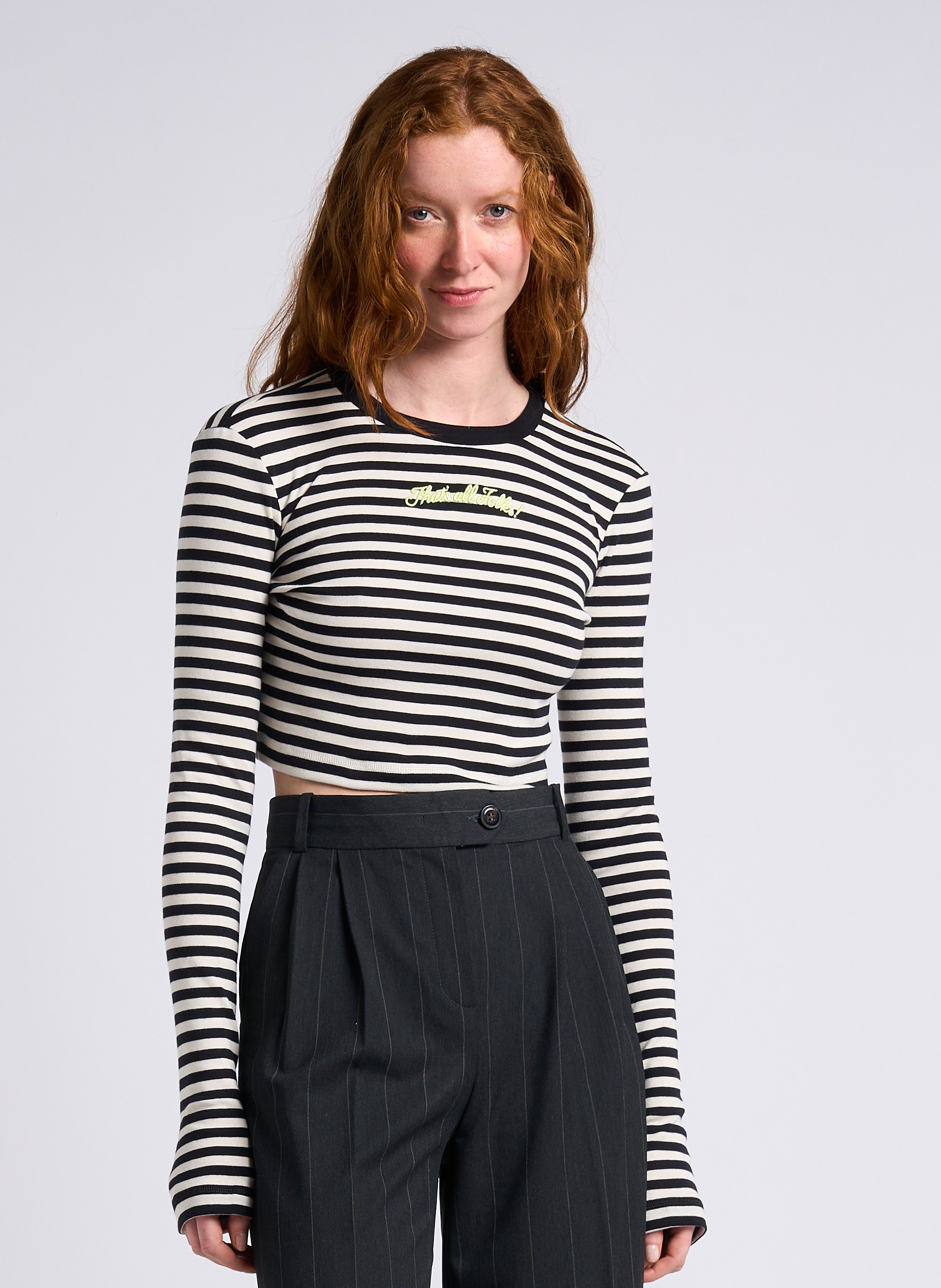 Tee-shirt court rayé en coton MAX&amp;CO. x LOONEY TOONS MAX&amp;Co.