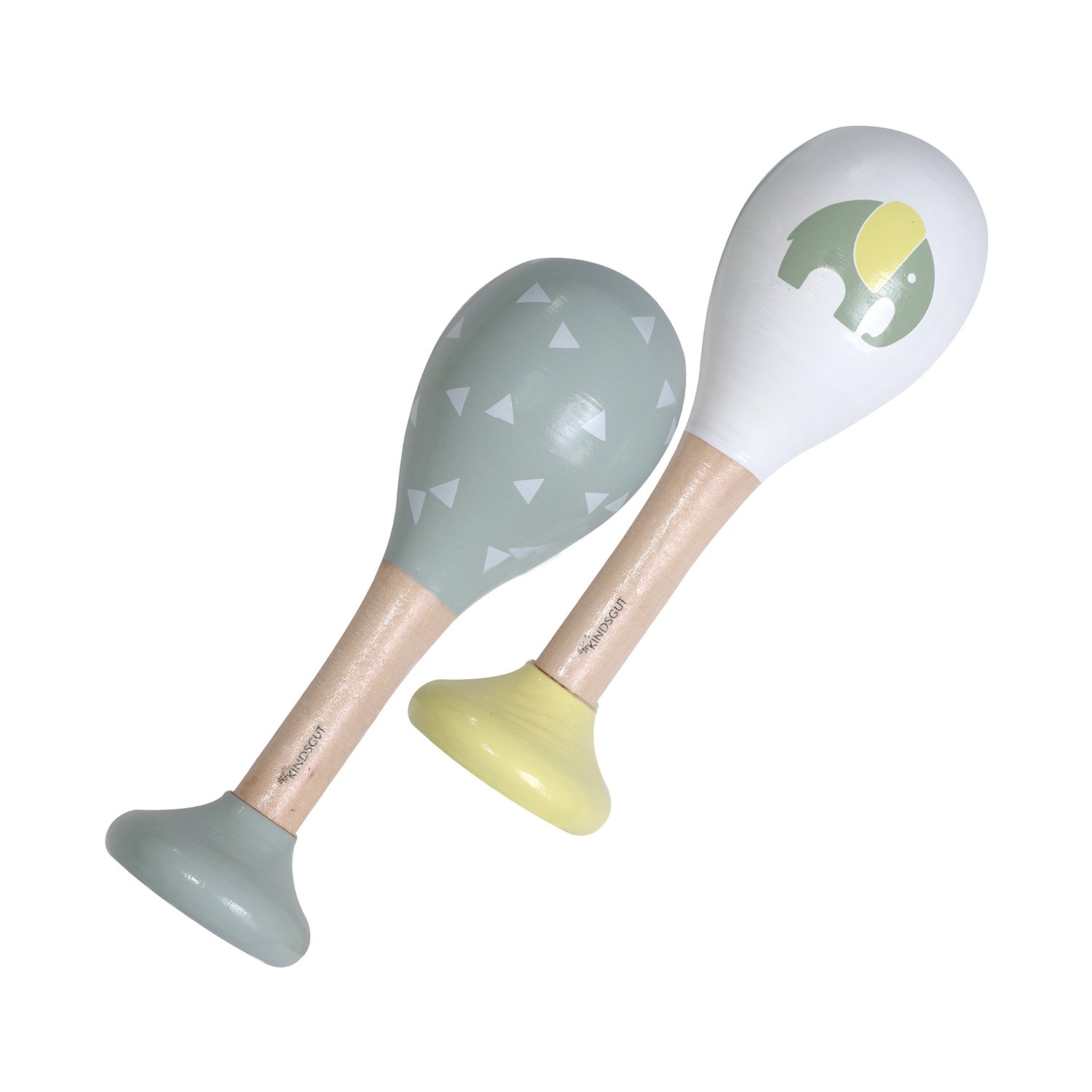 Fox and stripes rattles KINDSGUT Grey